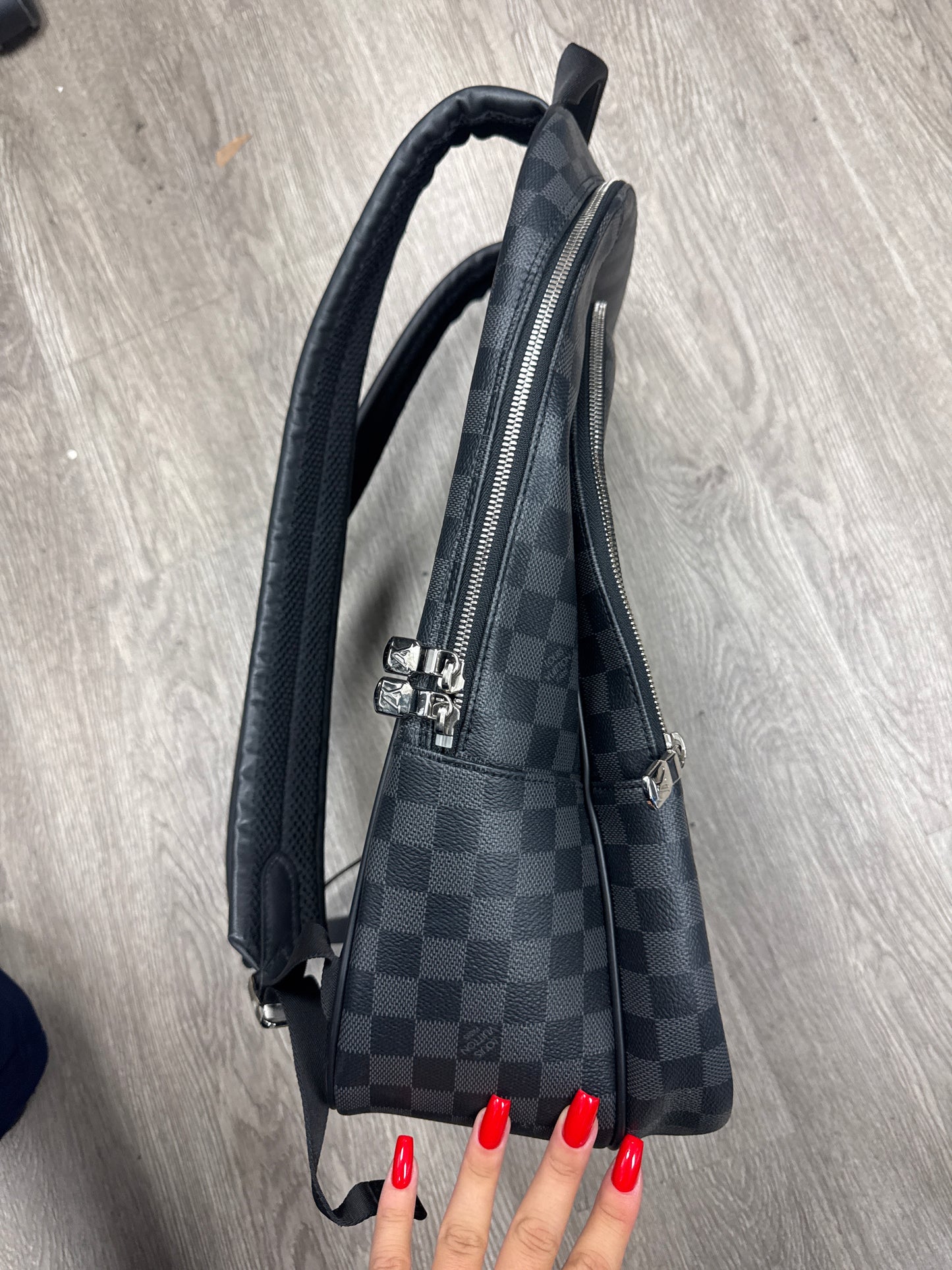 LV Black Damier Backpack Bag
