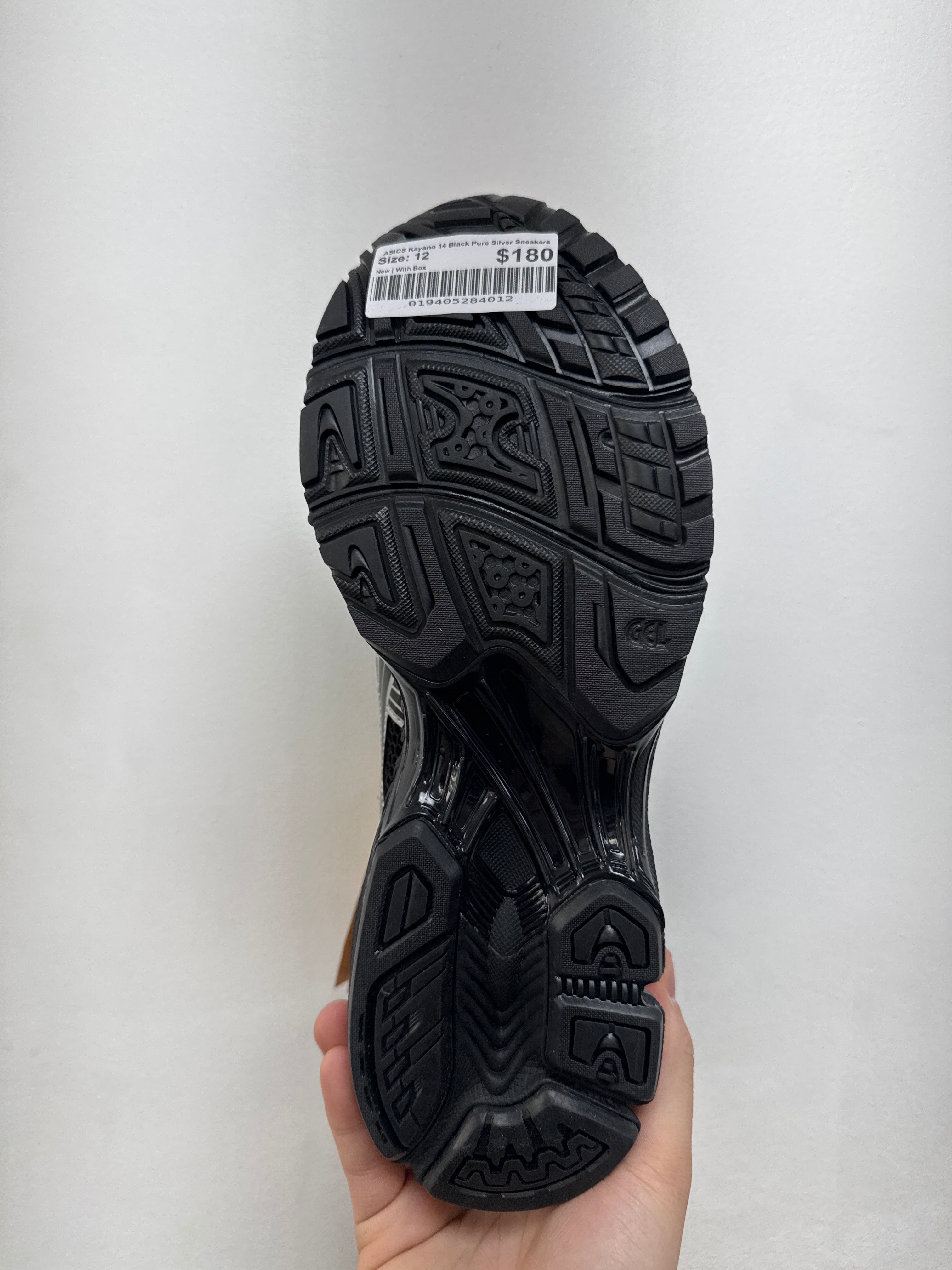 ASICS Kayano 14 Black Pure Silver Sneakers