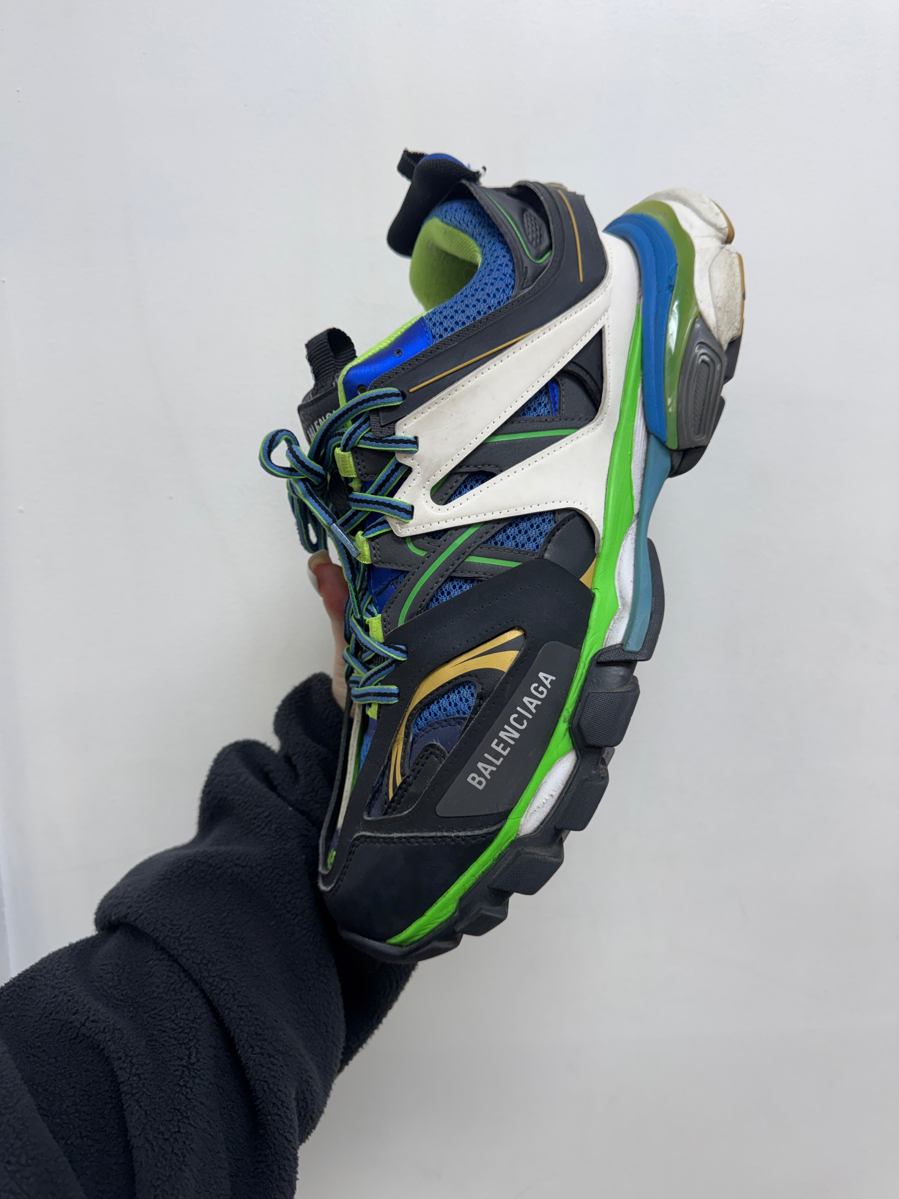 Balenciaga Track Green Blue Yellow Sneakers