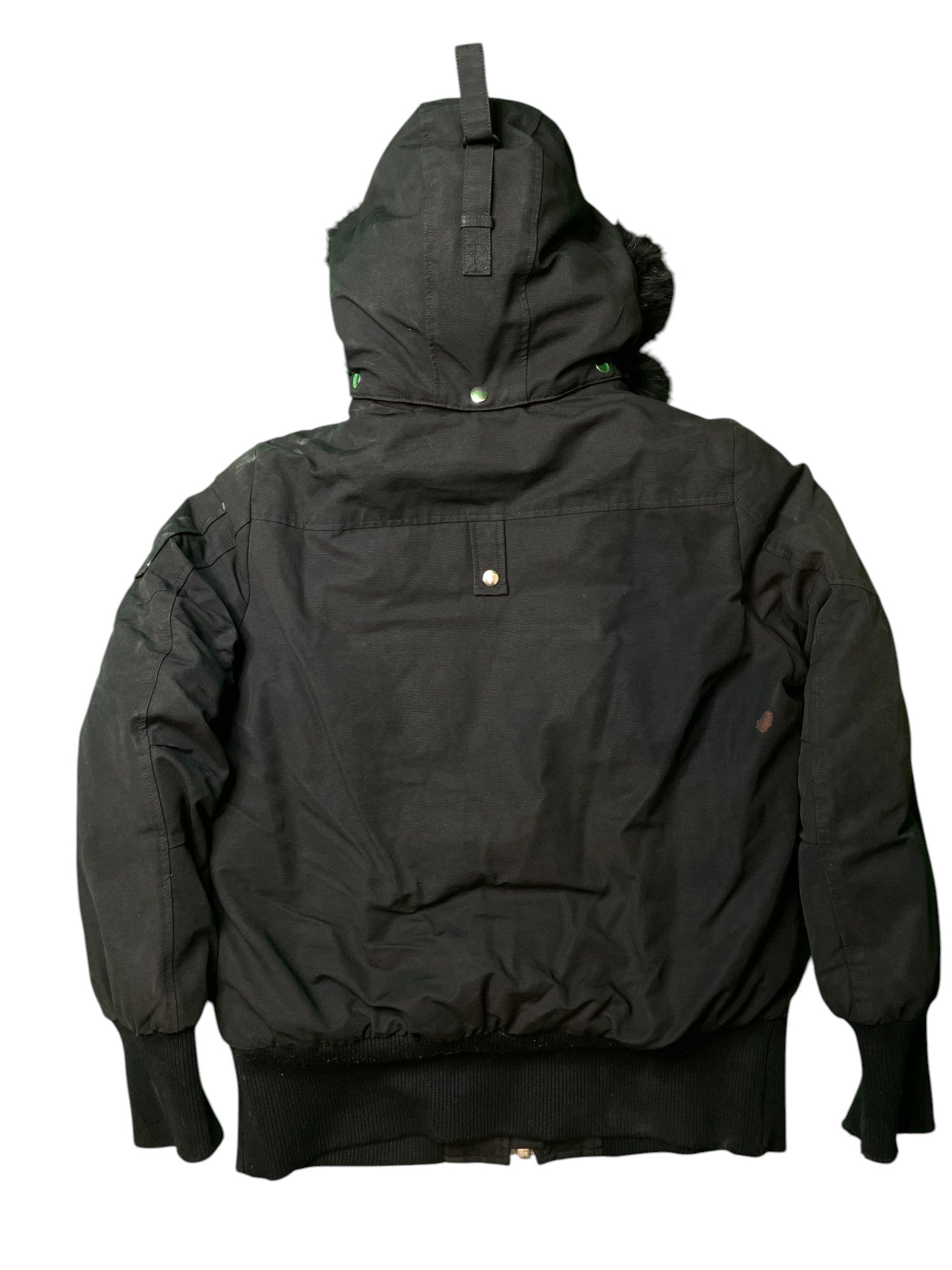 Moose Knuckles Fur Black Women's Bomber Jacket