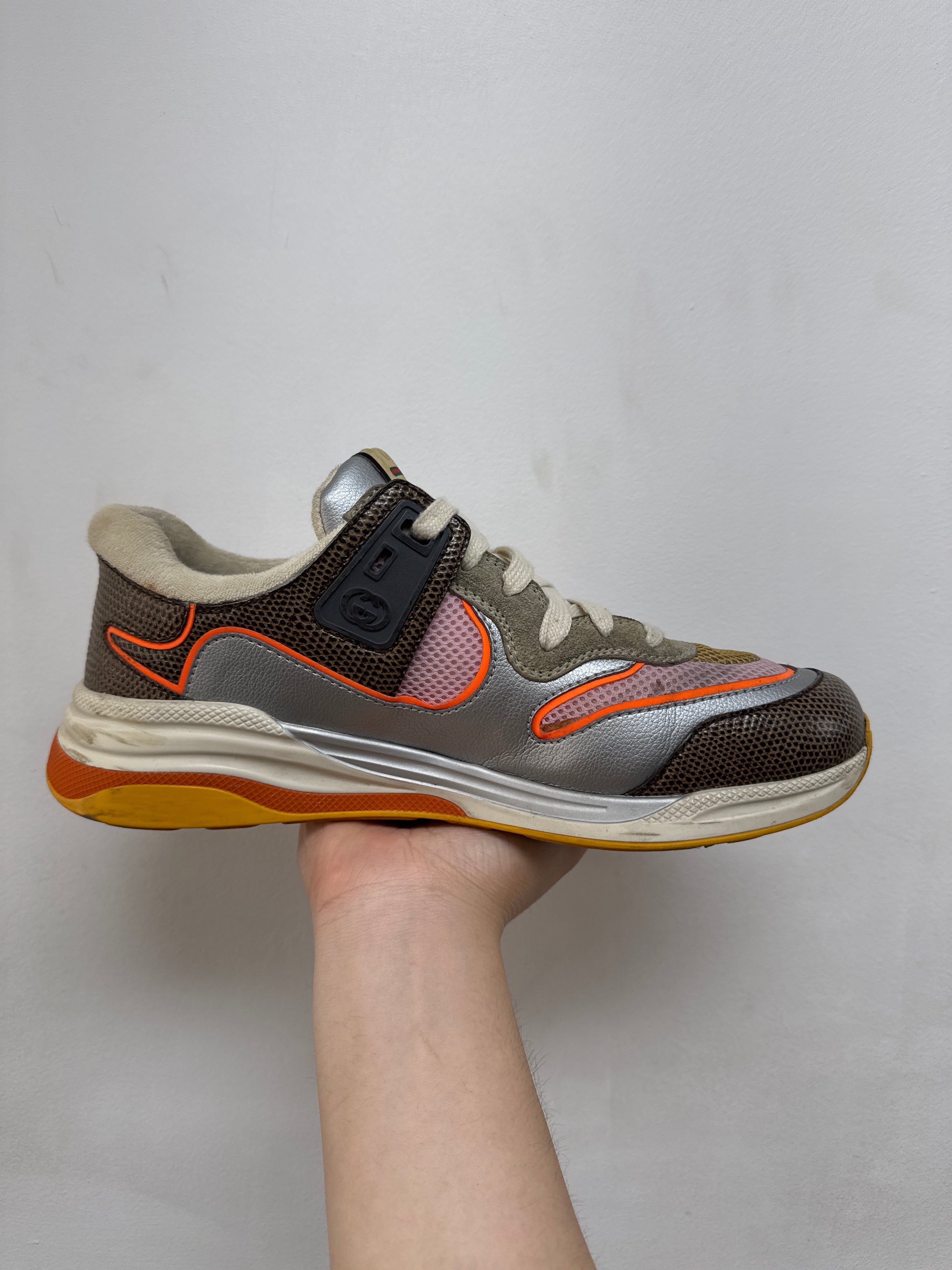 Gucci Silver Ultrapace Sneakers