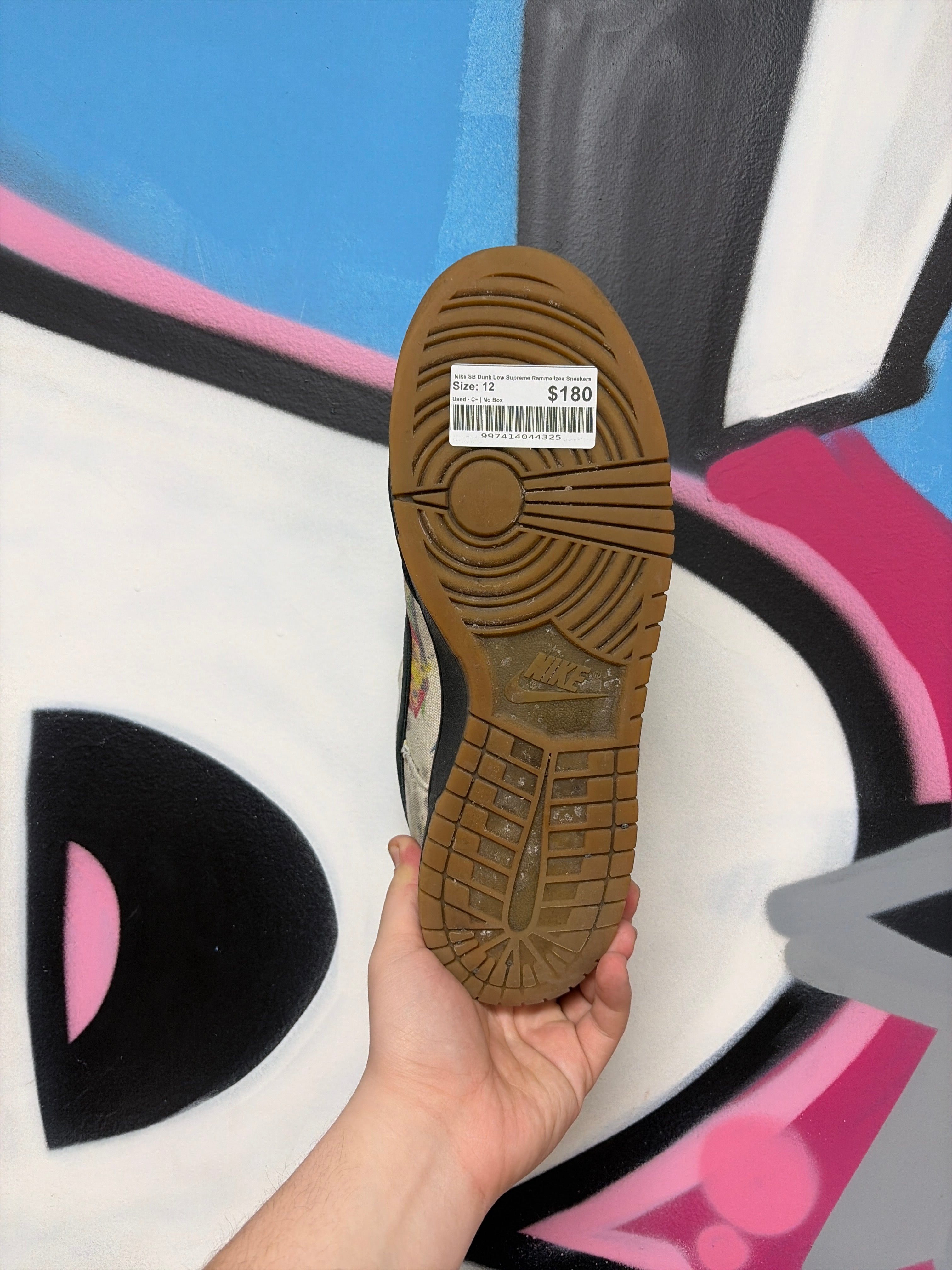 Nike SB Dunk Low Supreme Rammellzee Sneakers