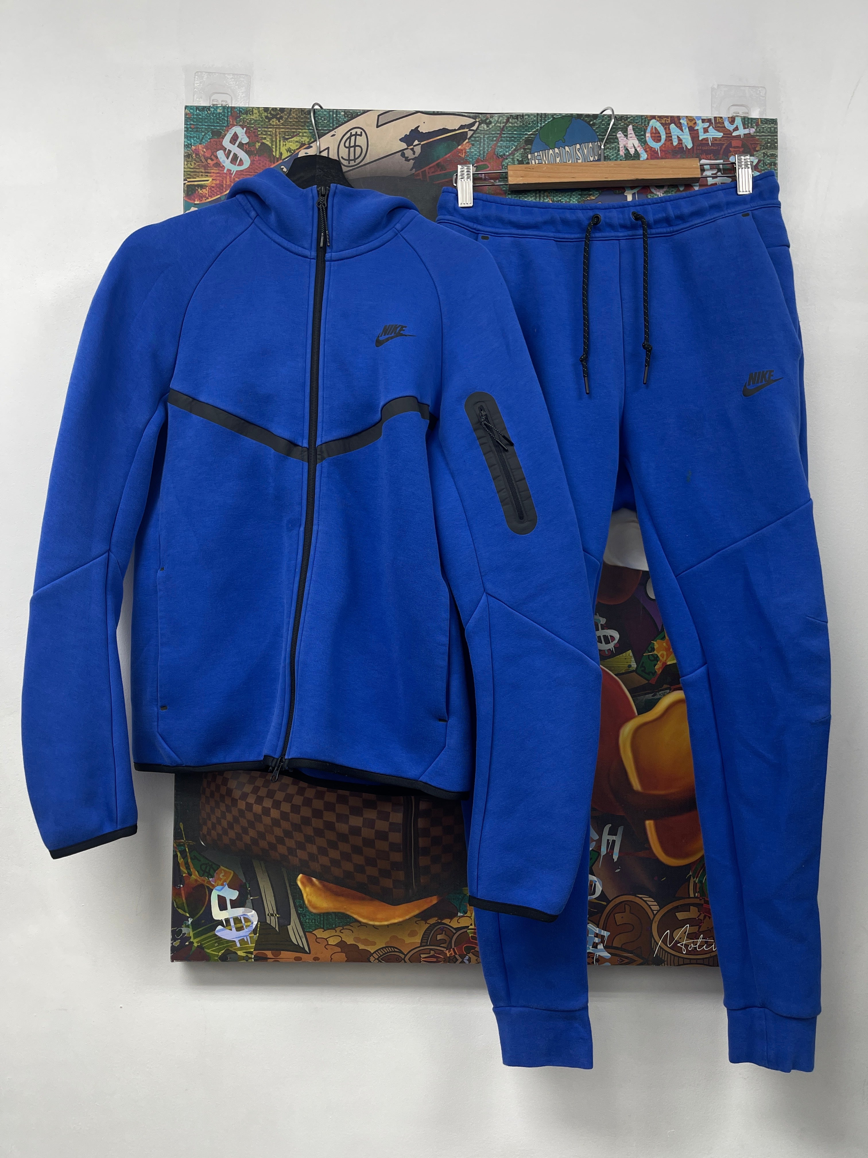 Nike Blue Tech Sweatsuit