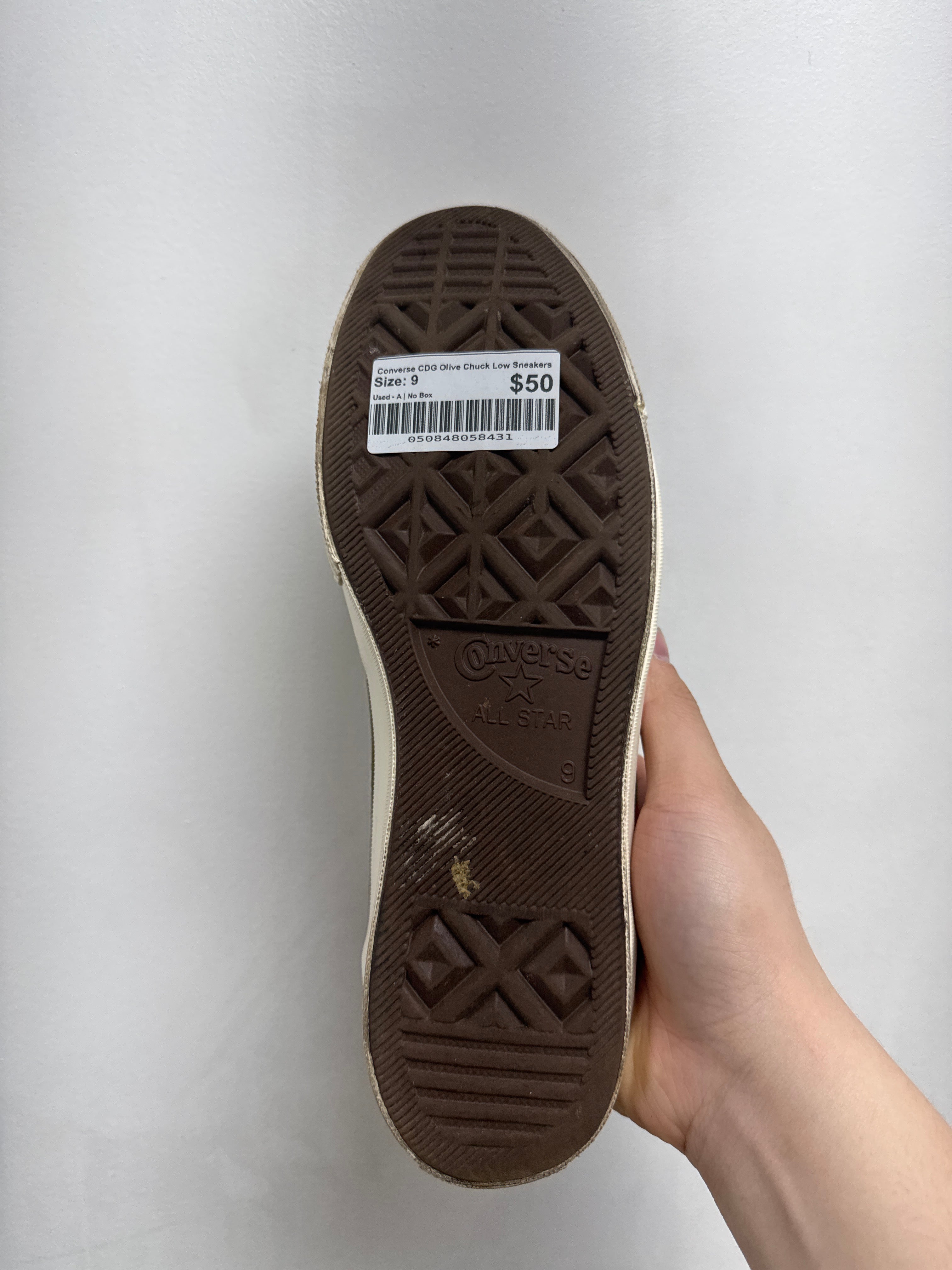 Converse CDG Olive Chuck Low Sneakers
