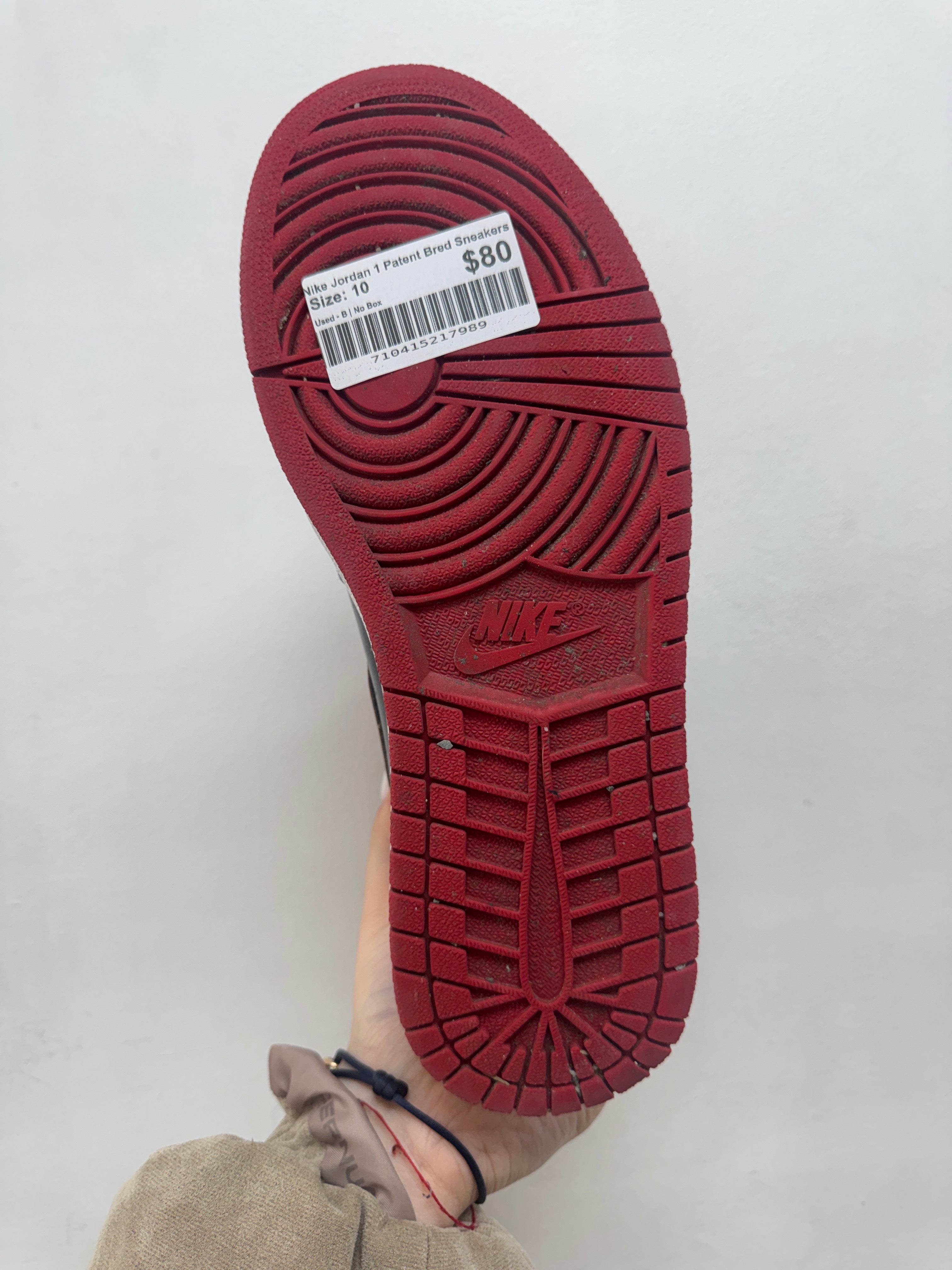 Nike Jordan 1 Patent Bred Sneakers