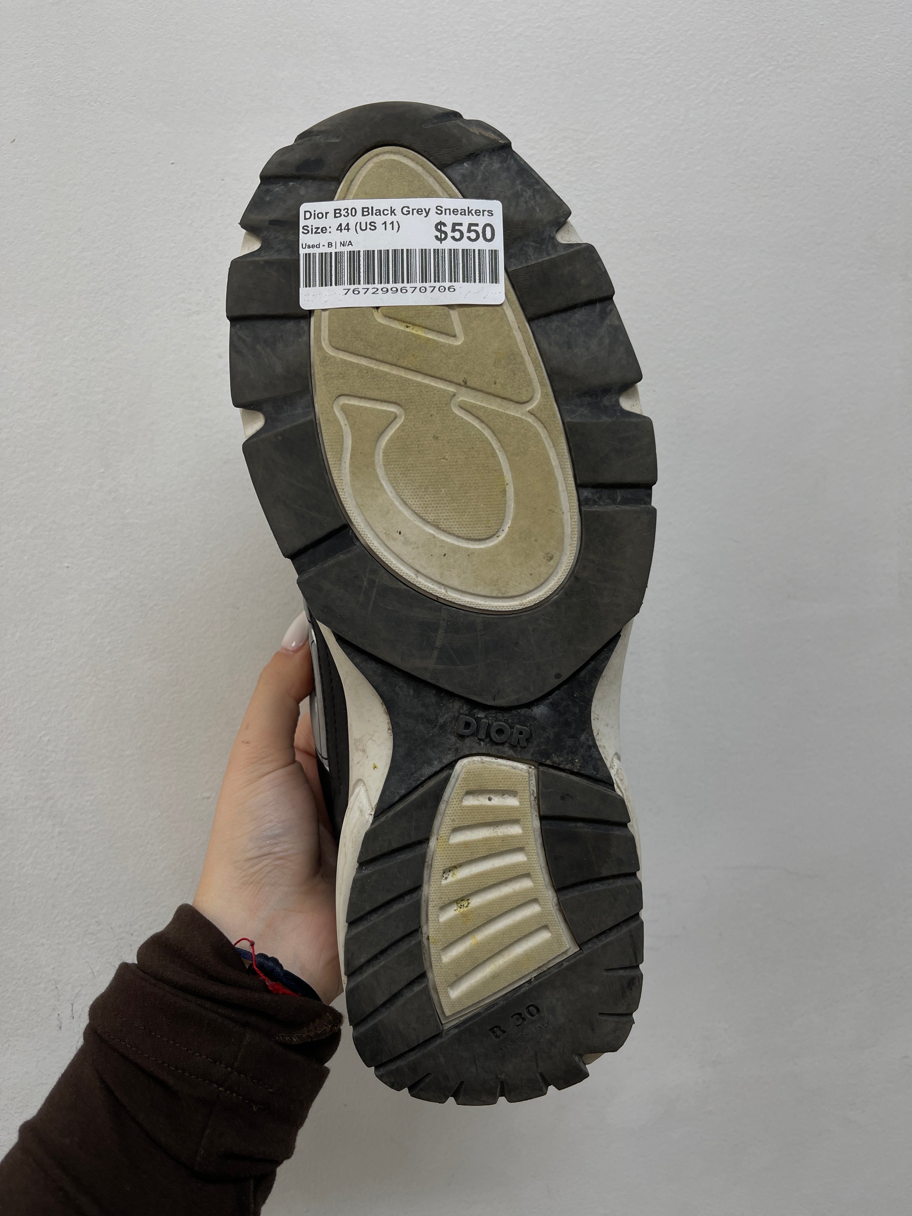 Dior B30 Black Grey Sneakers