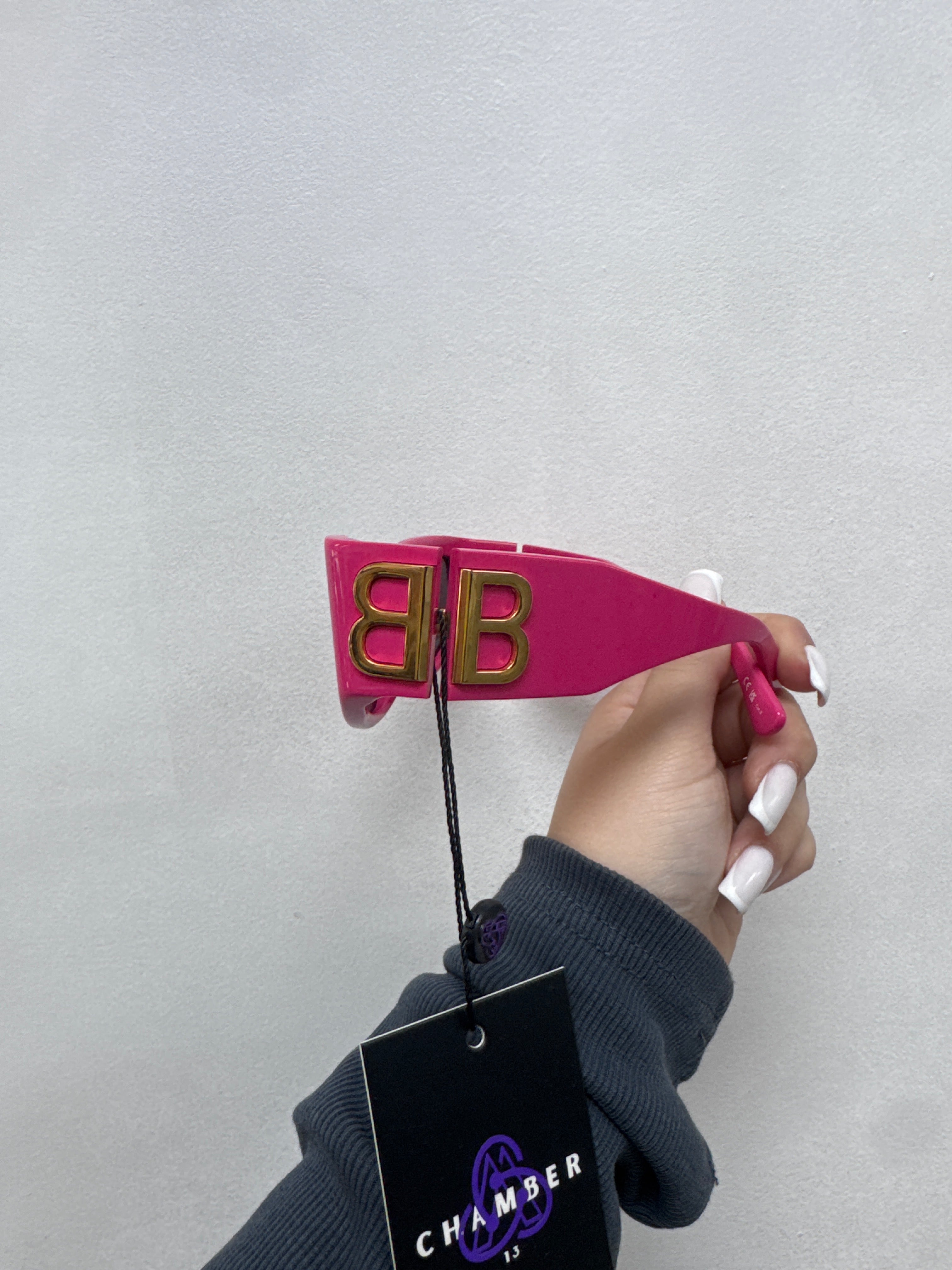 Balenciaga Pink Gold BB Sunglasses