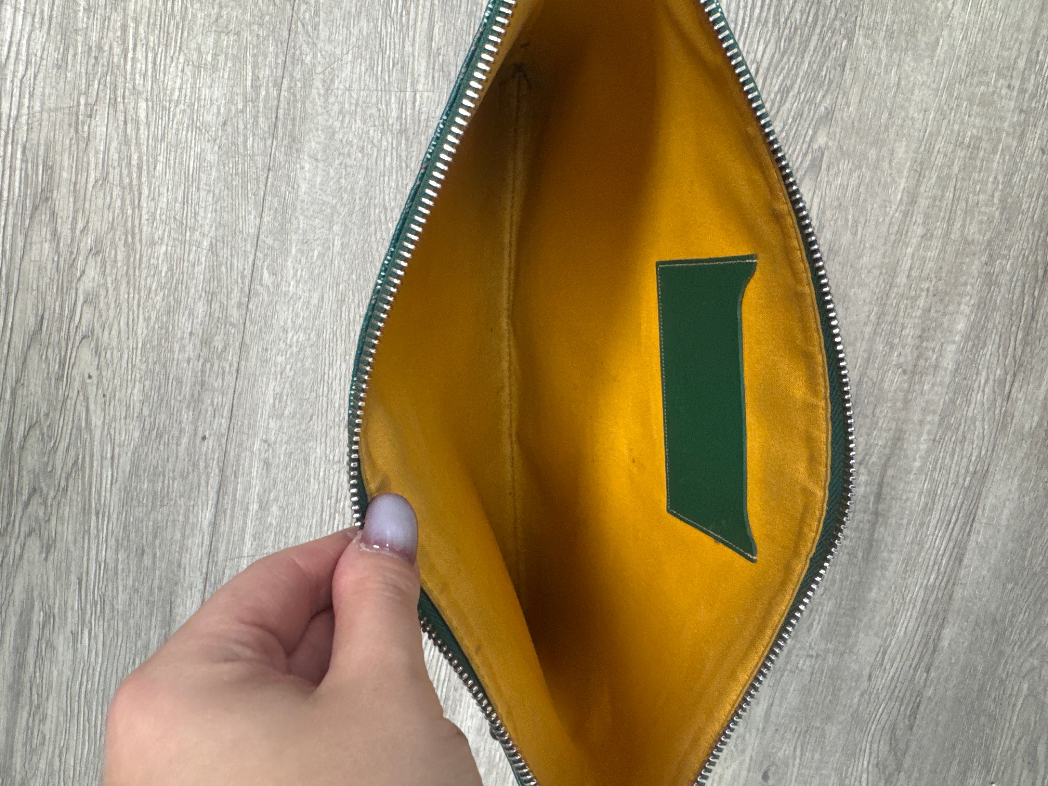 Goyard Green Senat Pouch