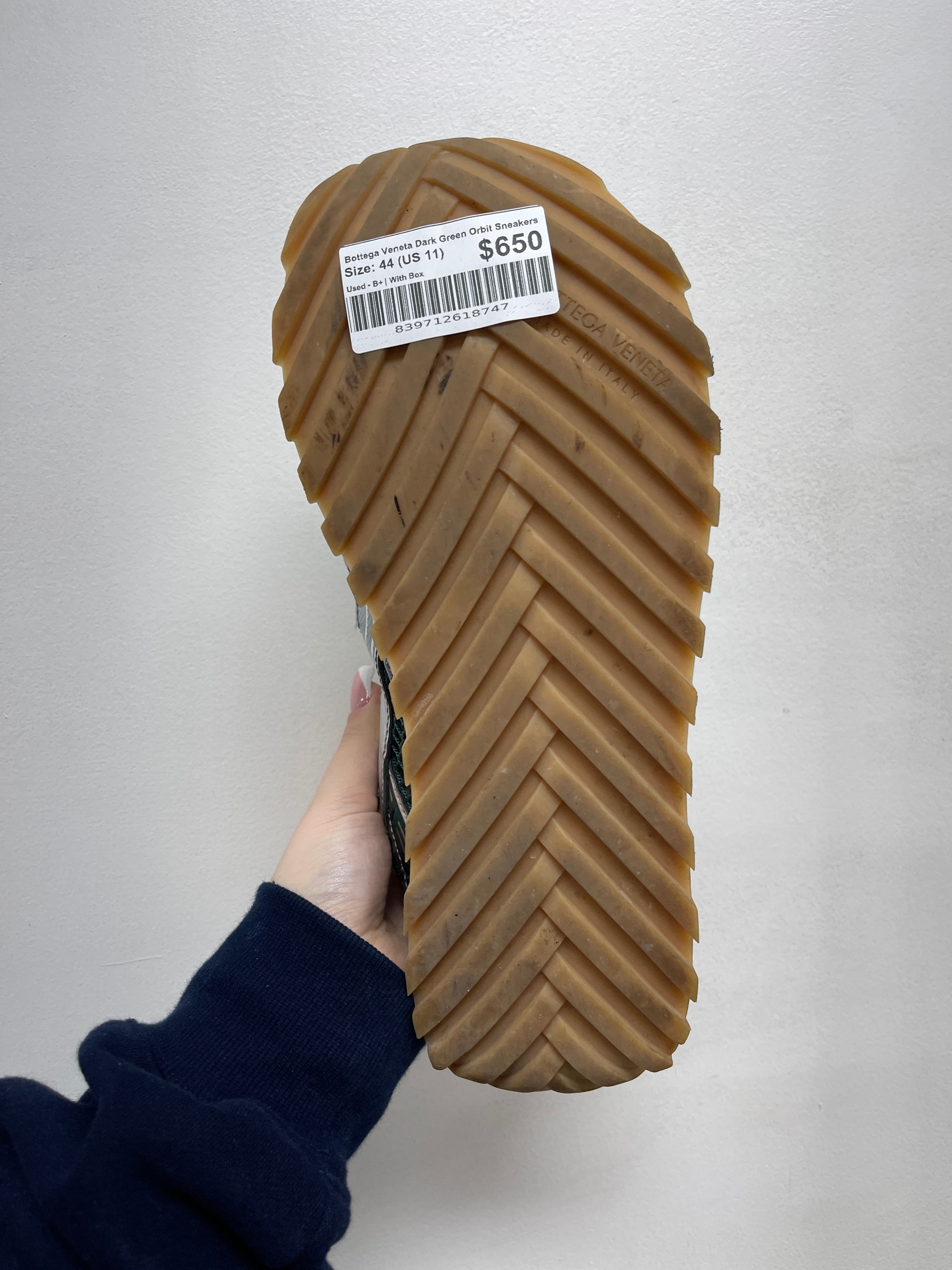 Bottega Veneta Dark Green Orbit Sneakers