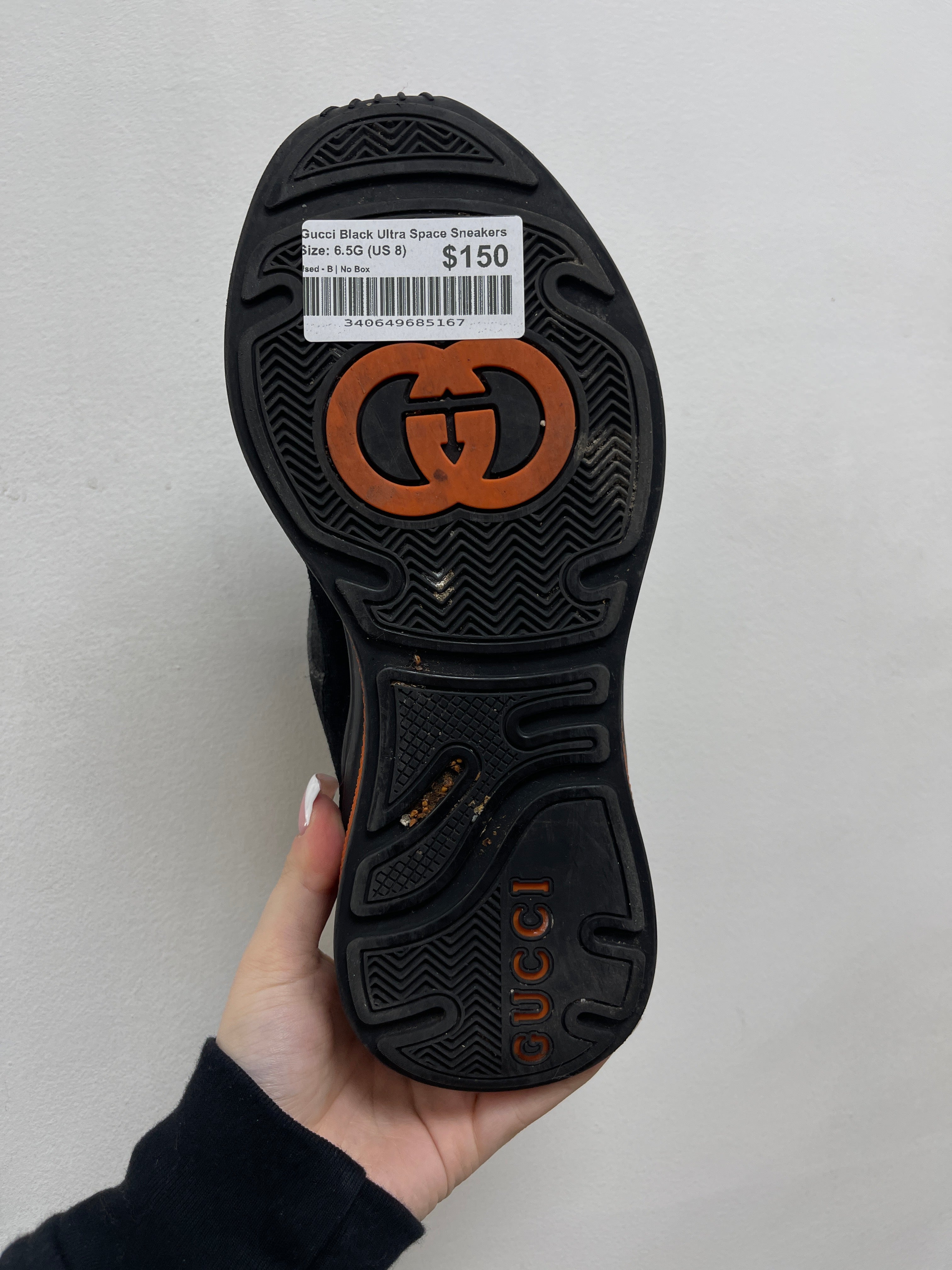 Gucci Black Ultra Space Sneakers