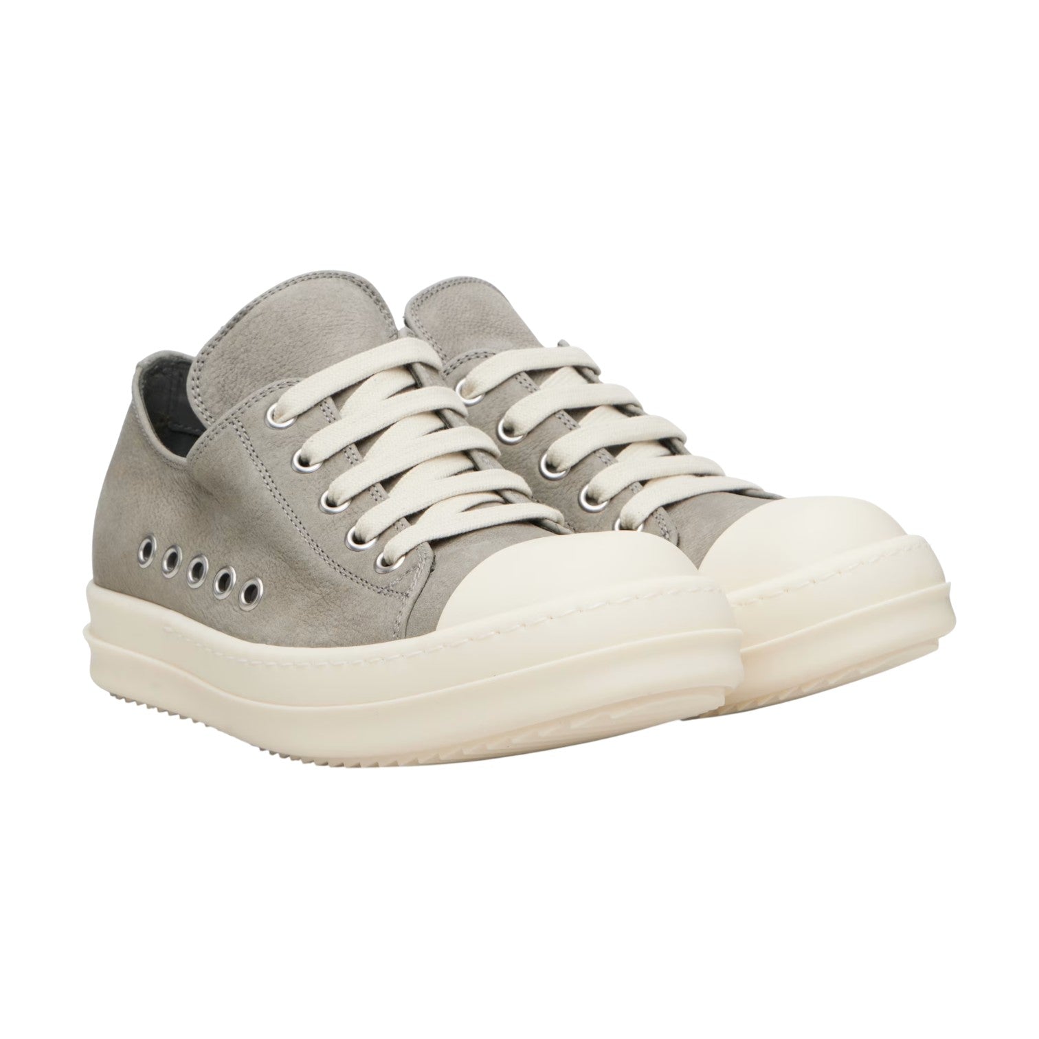 Rick Owens Mainline 'Extreme' Low Grey & Milk Sneakers
