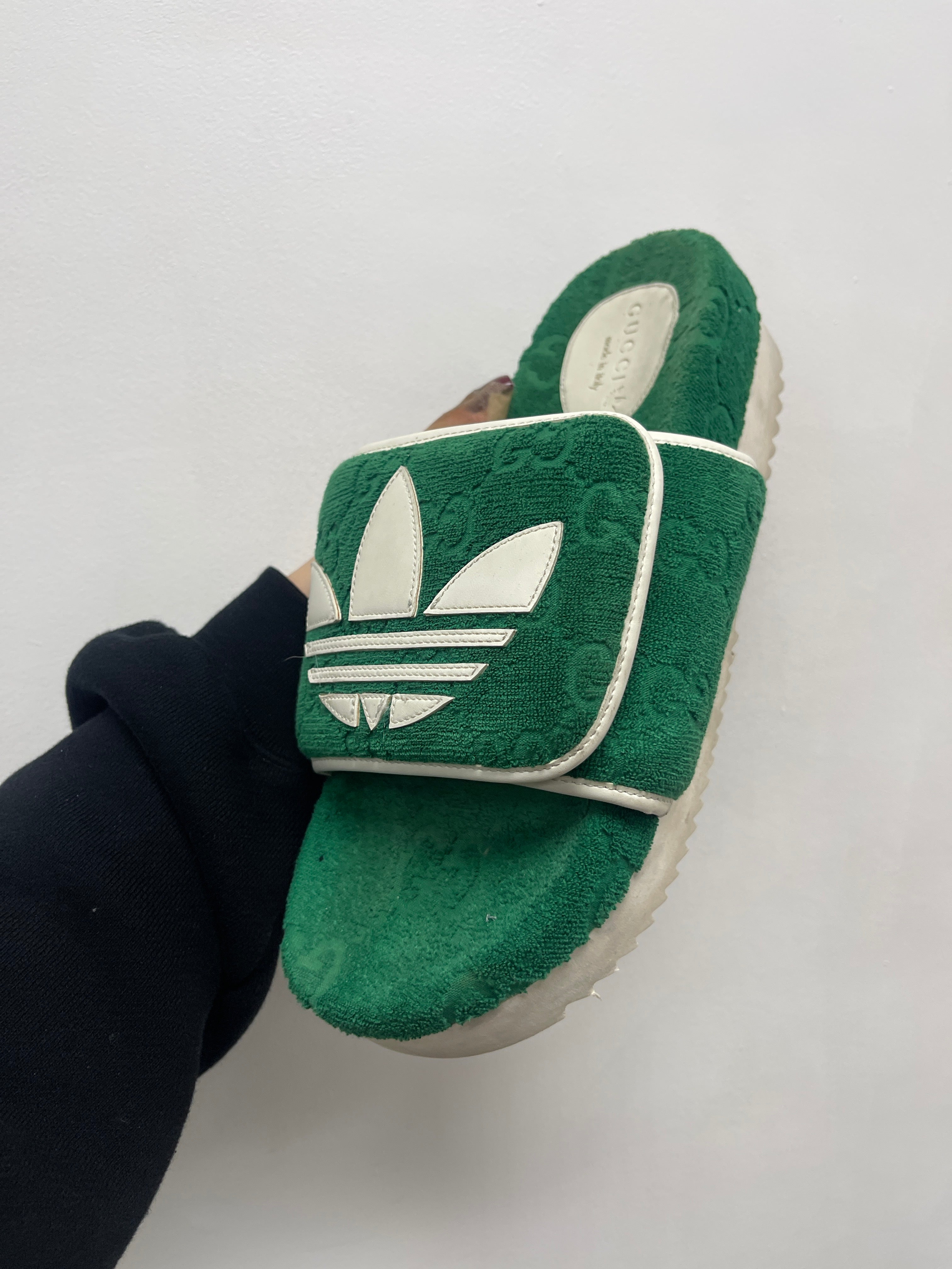 Gucci green Slides