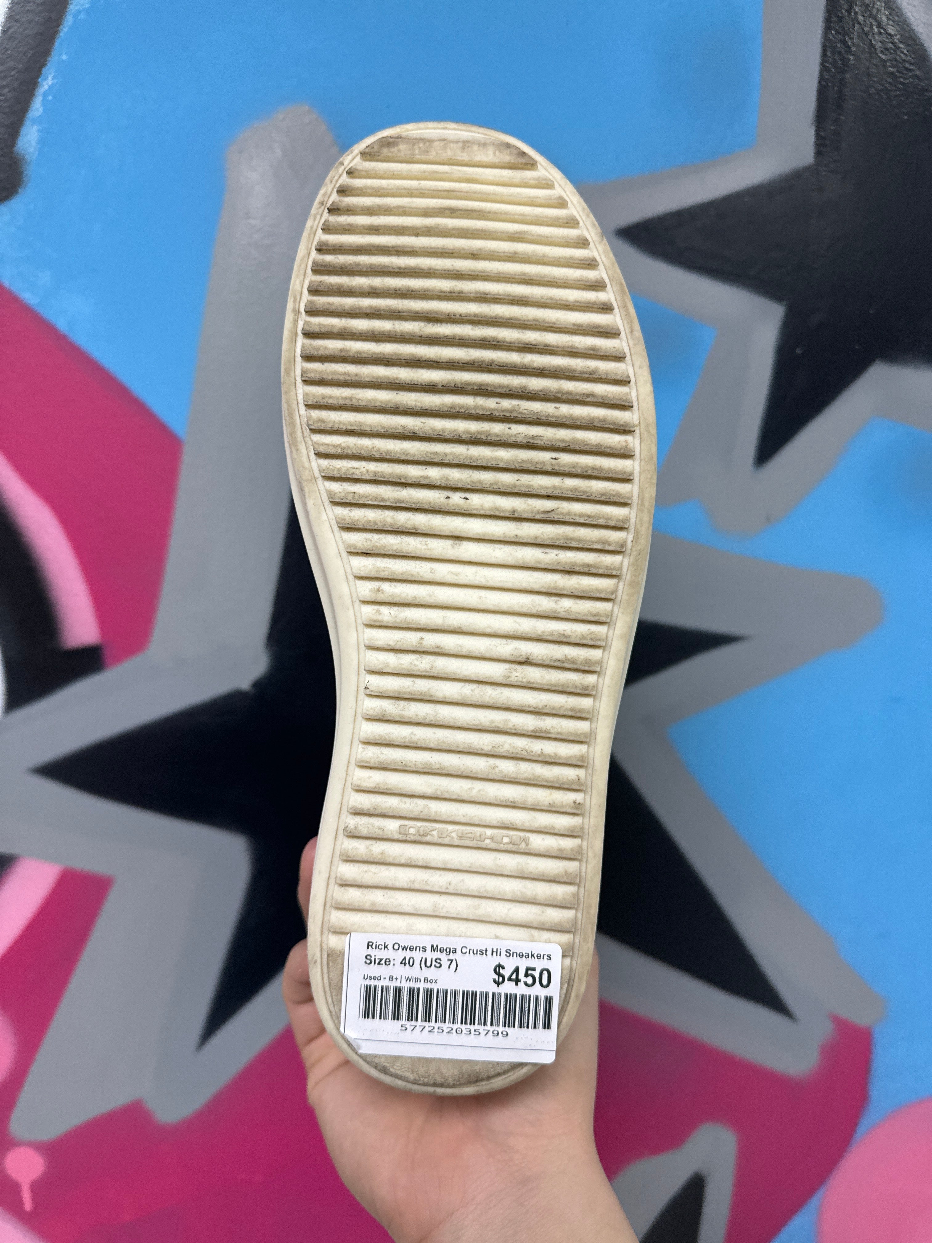 Rick Owens Mega Crust Hi Sneakers