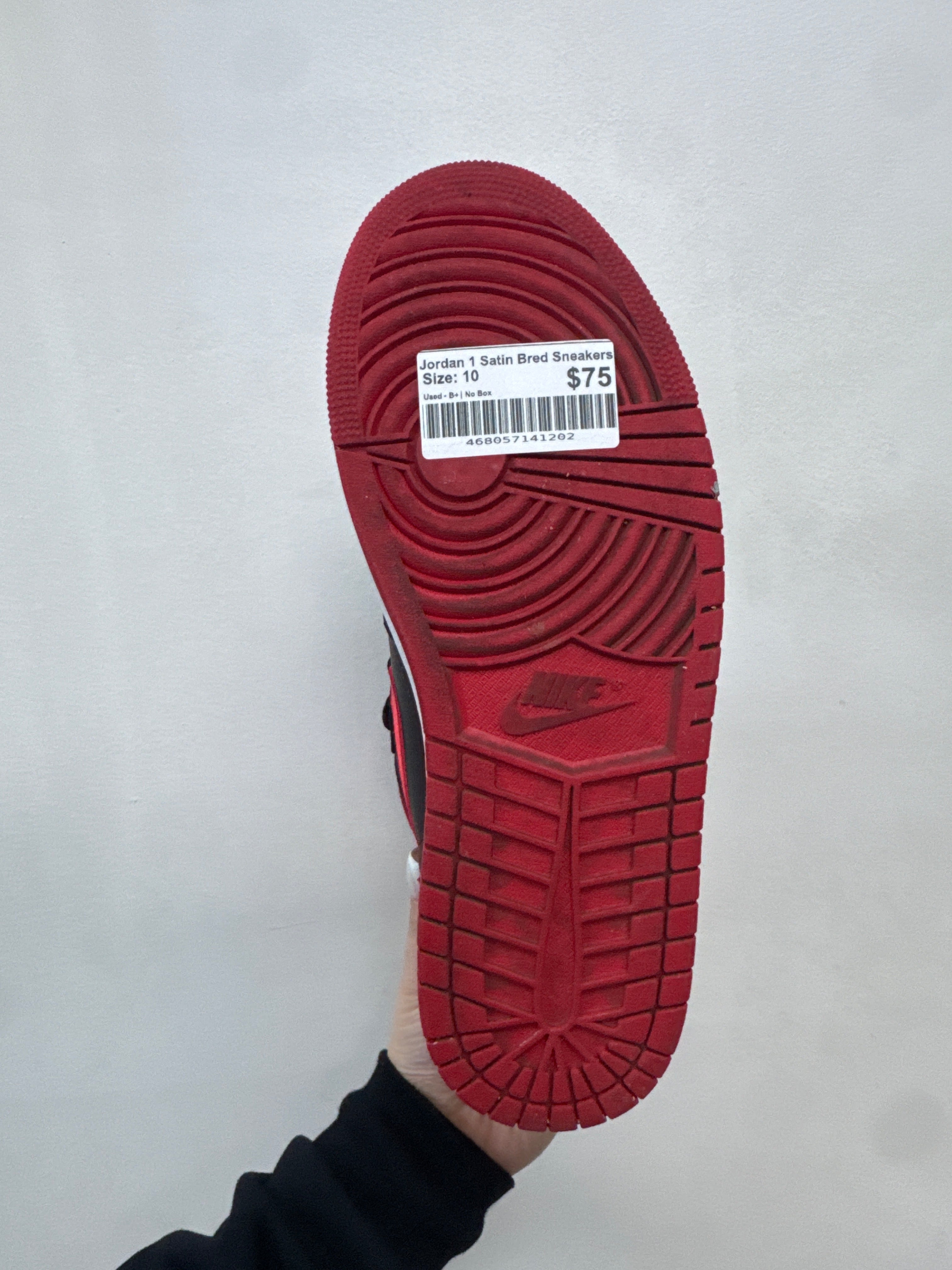 Jordan 1 Satin Bred Sneakers