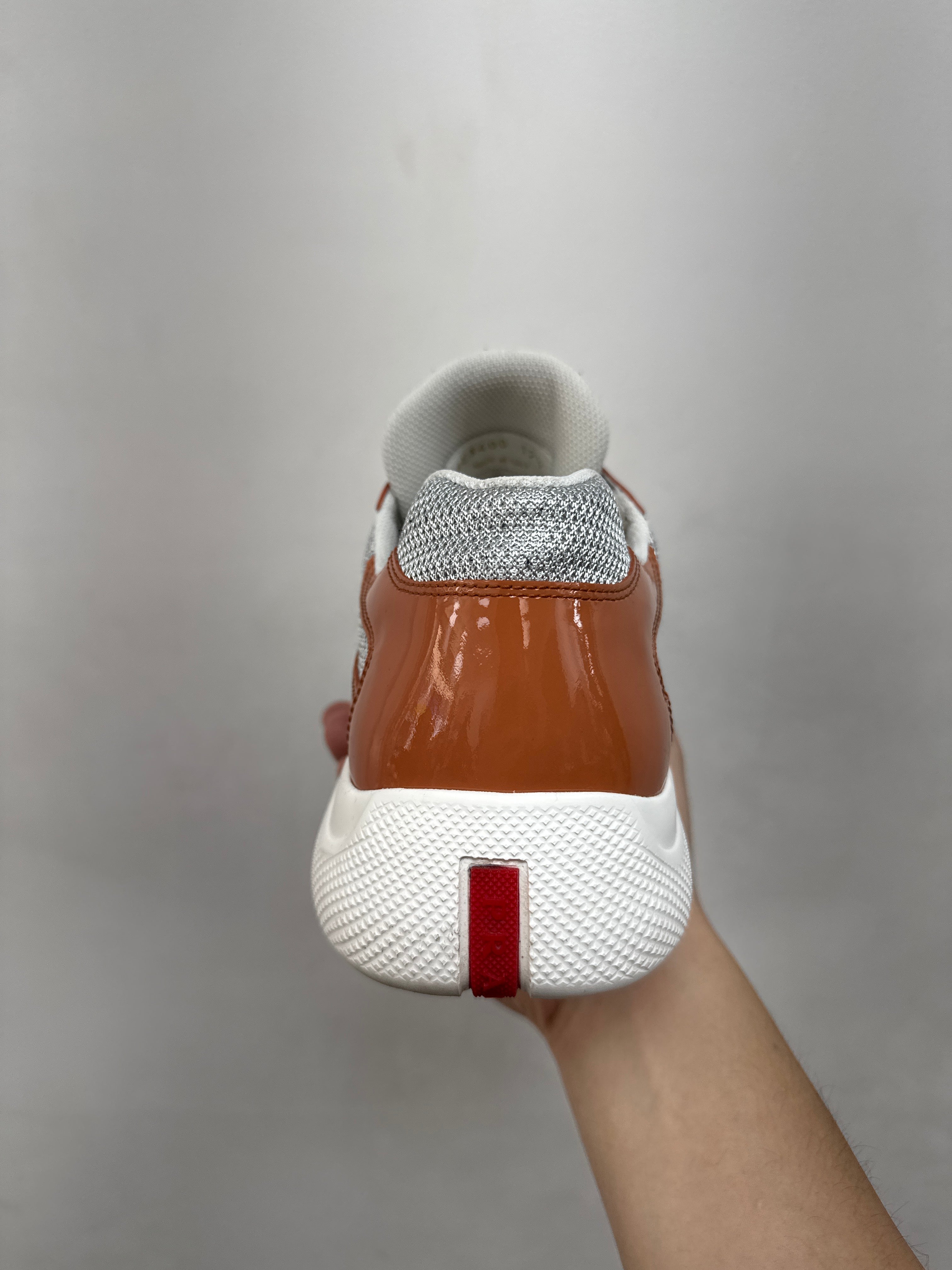 Prada Medlar Orange Cup Sneakers