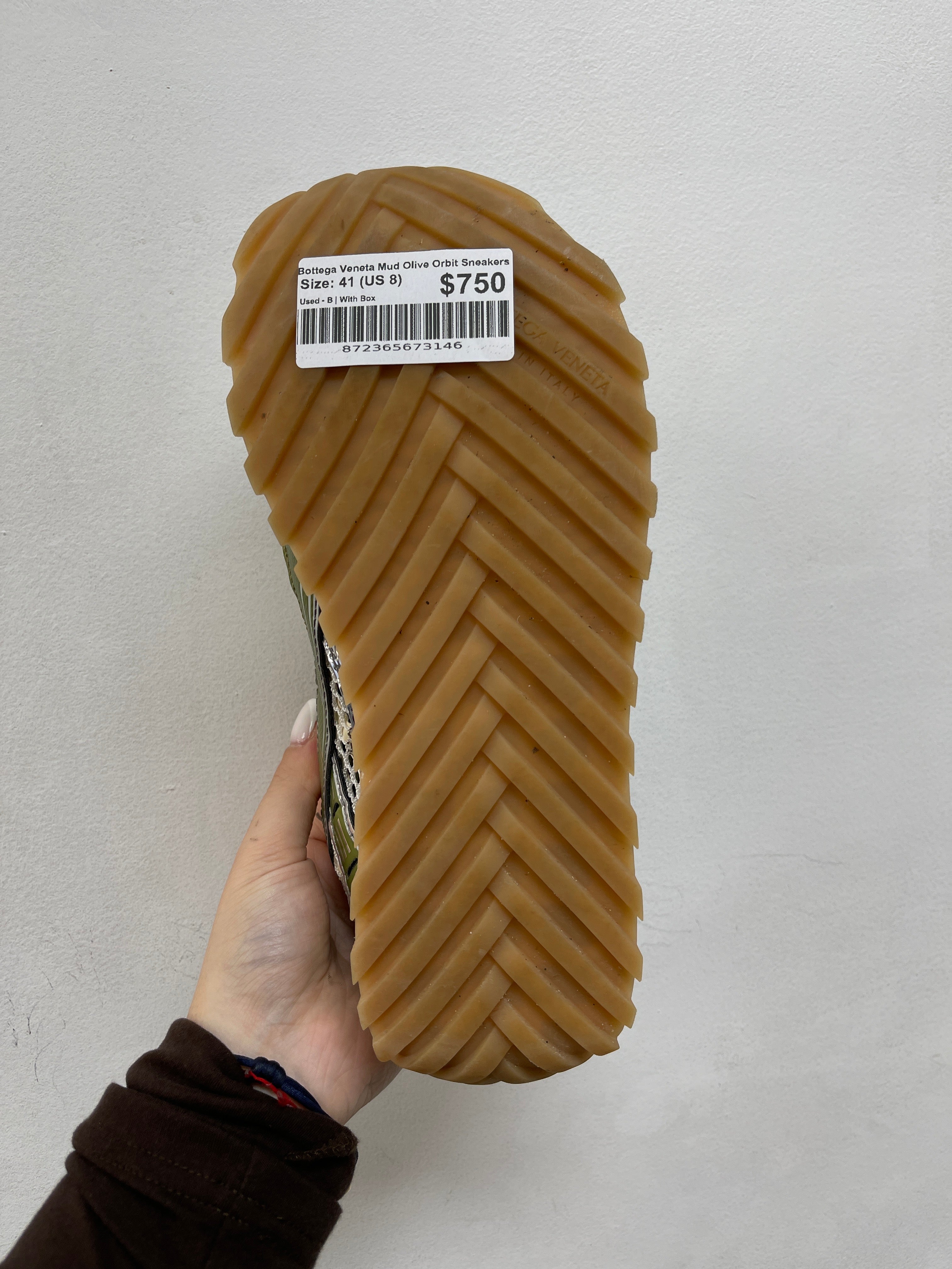 Bottega Veneta Mud Olive Orbit Sneakers