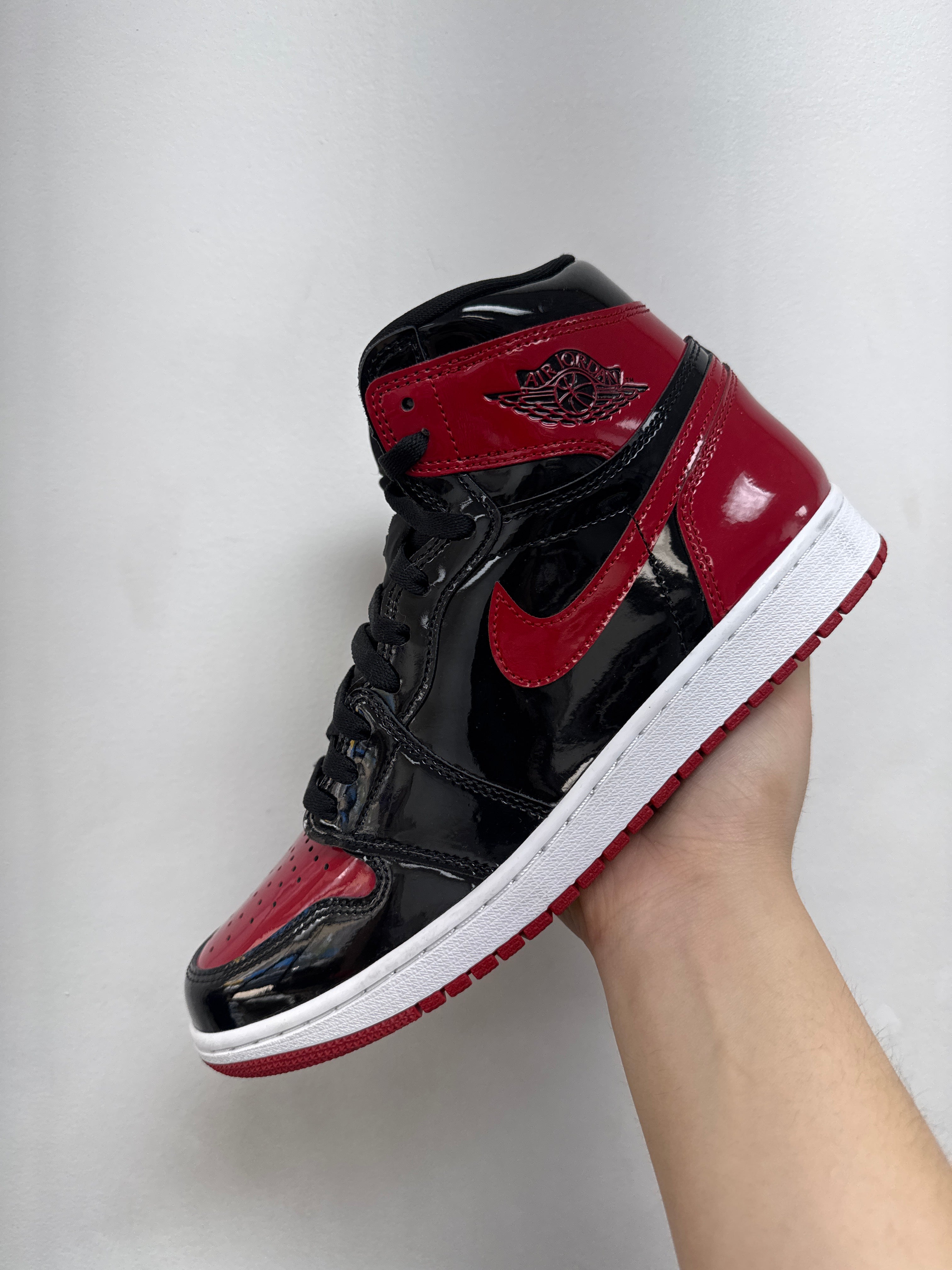 Jordan 1 Patent Bred Sneakers