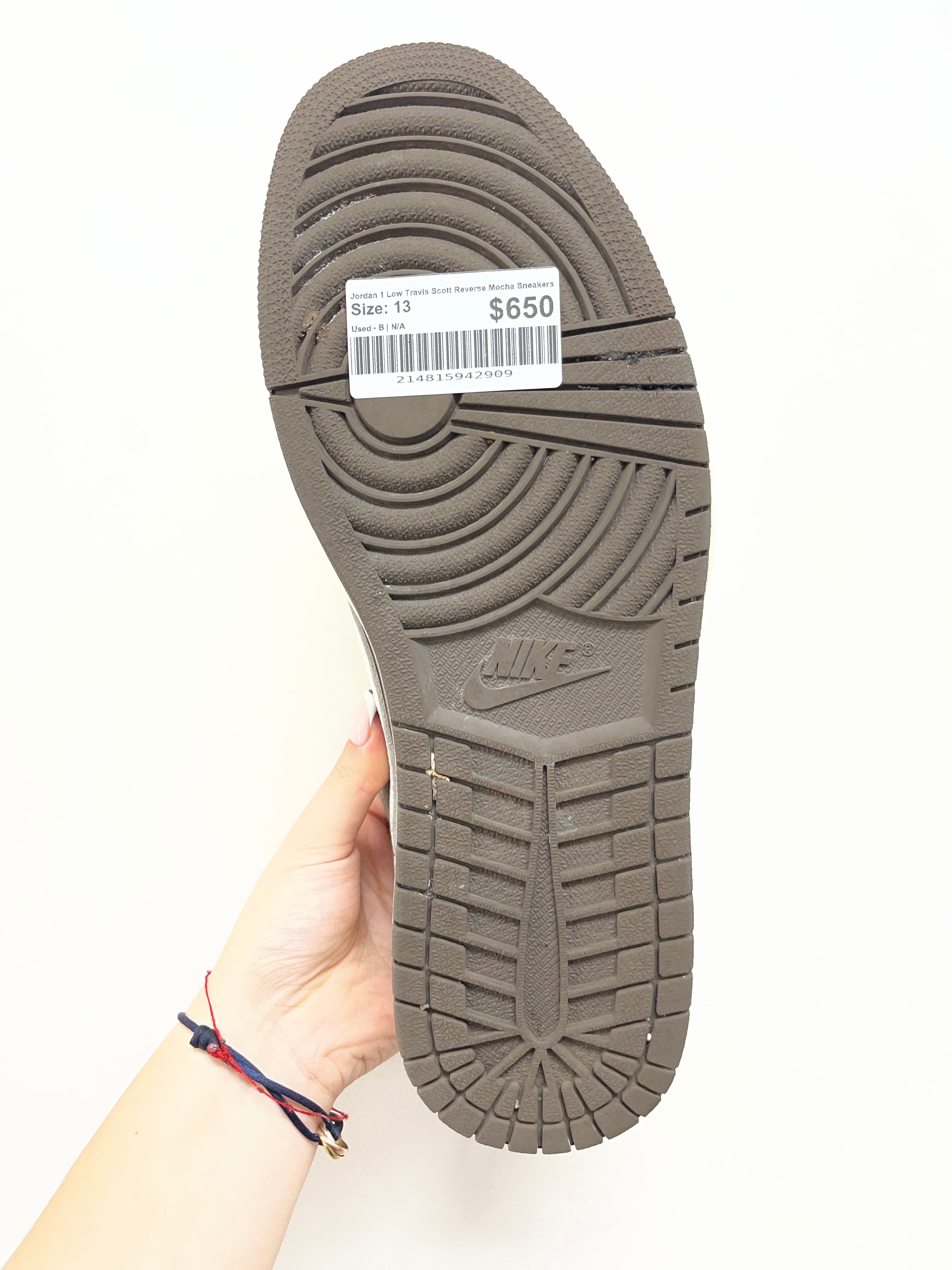Jordan 1 Low Travis Scott Reverse Mocha Sneakers
