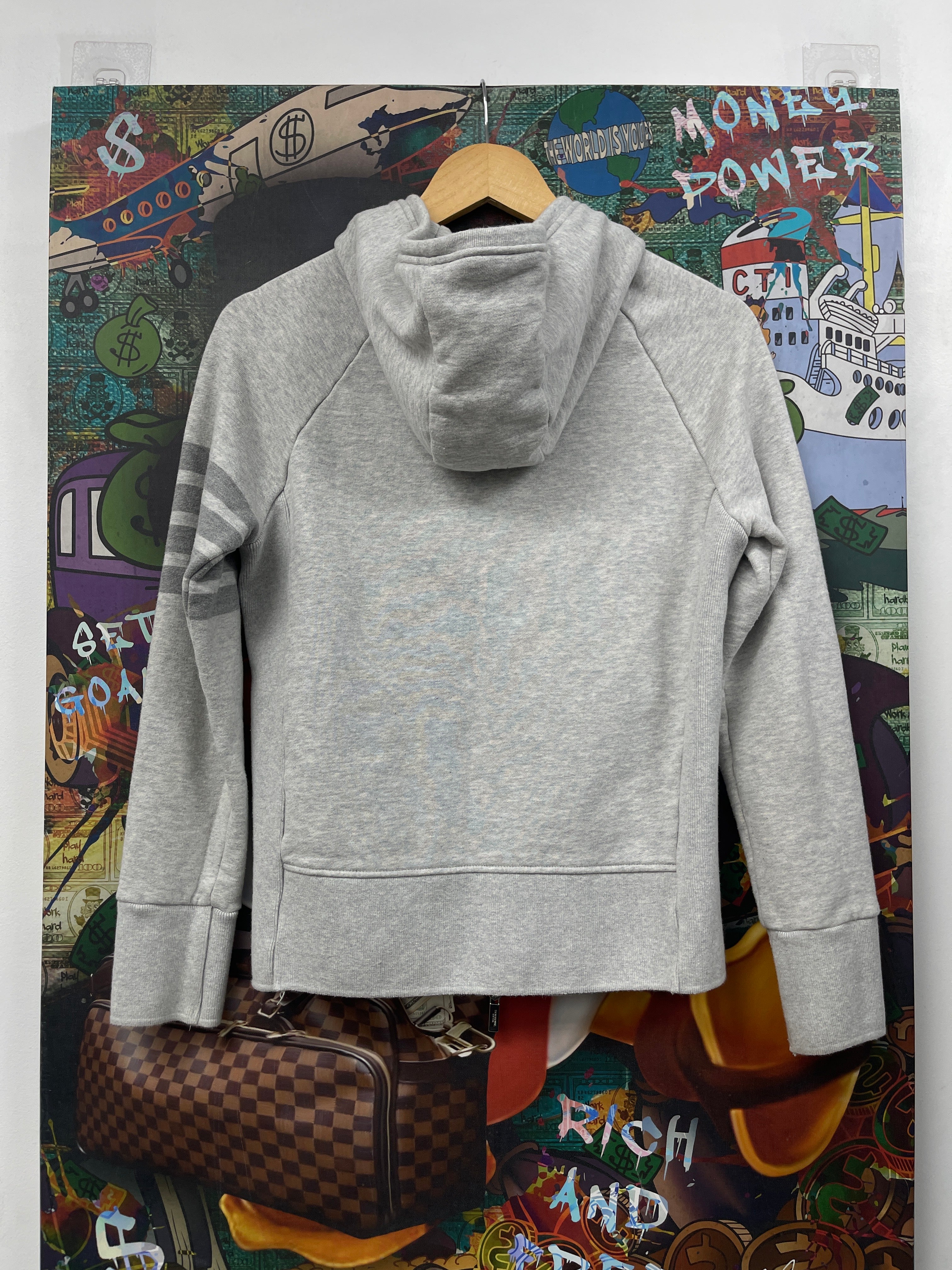 Thom Browne Grey Tonal 4 Bar Zip Up