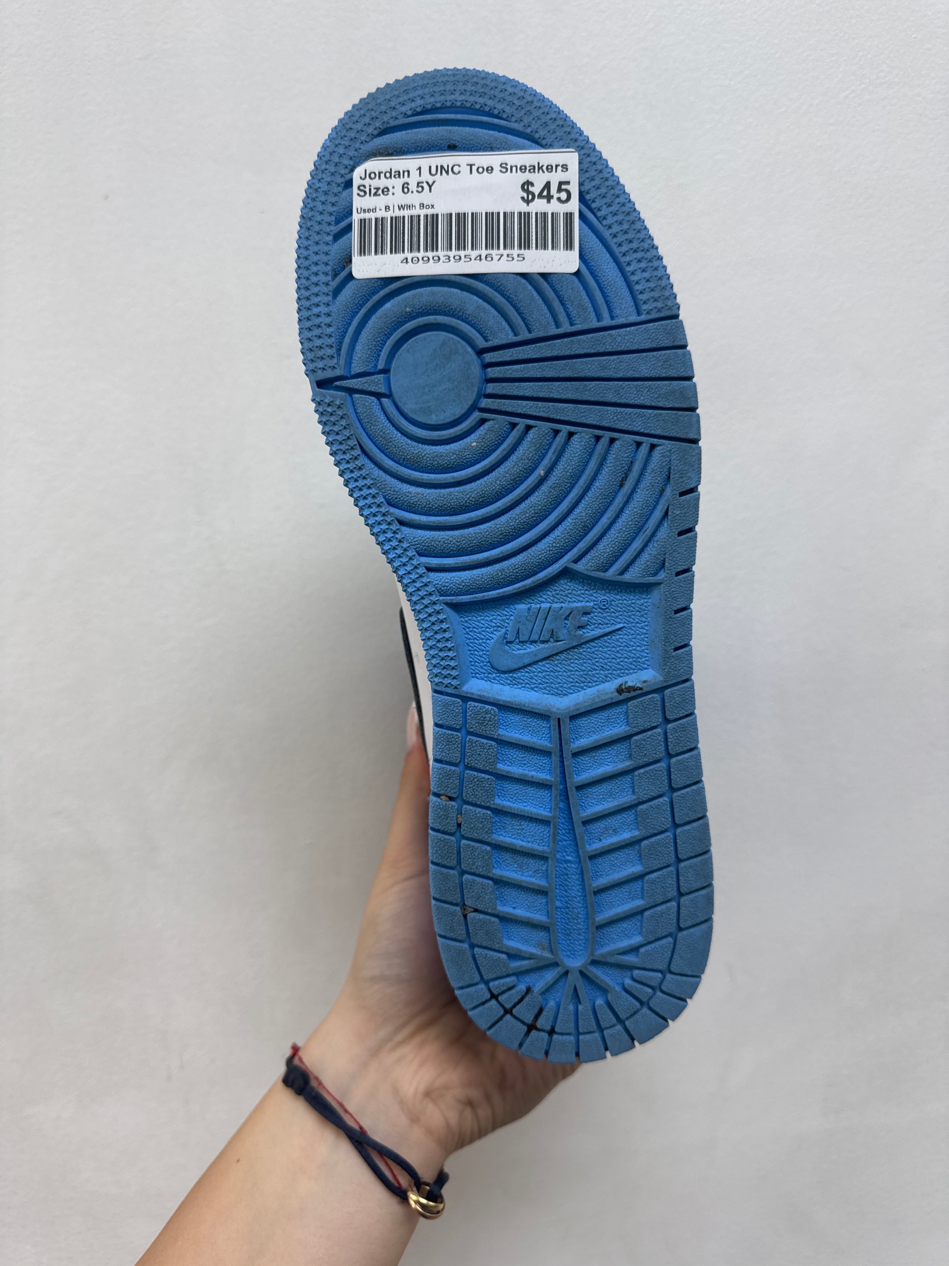 Jordan 1 UNC Toe Sneakers