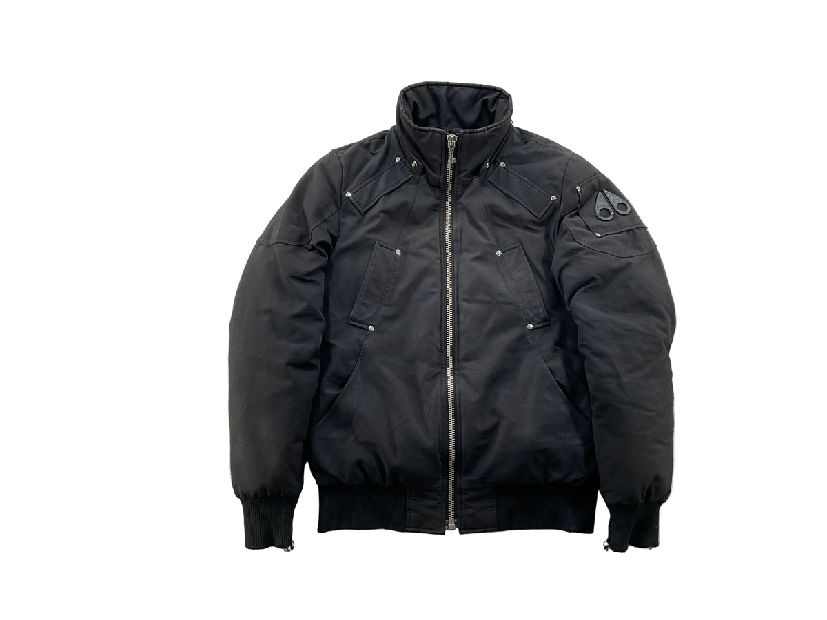Moose Knuckles Black (No Hood) Bomber Jacket