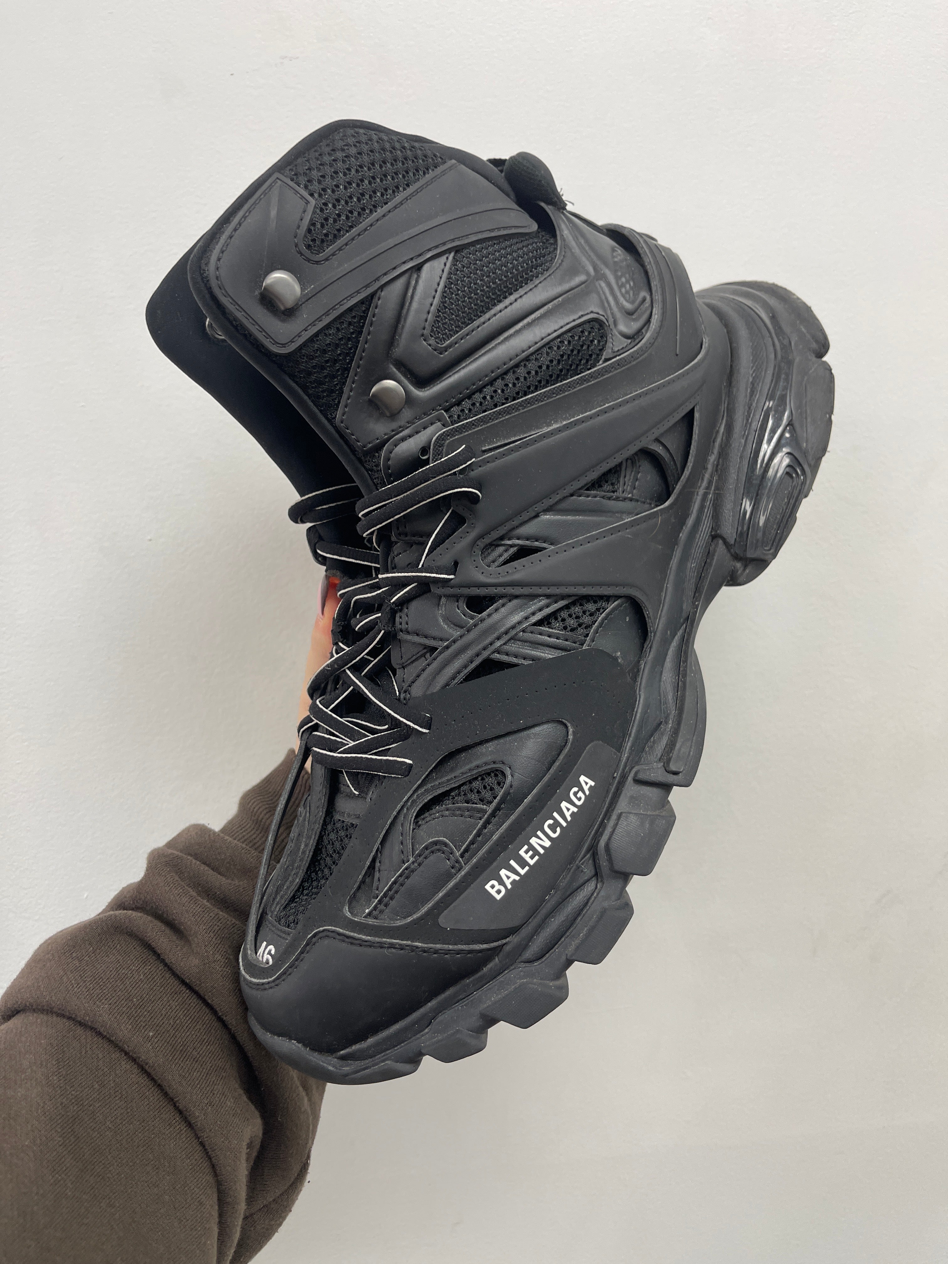 Balenciaga White Track High Sneakers