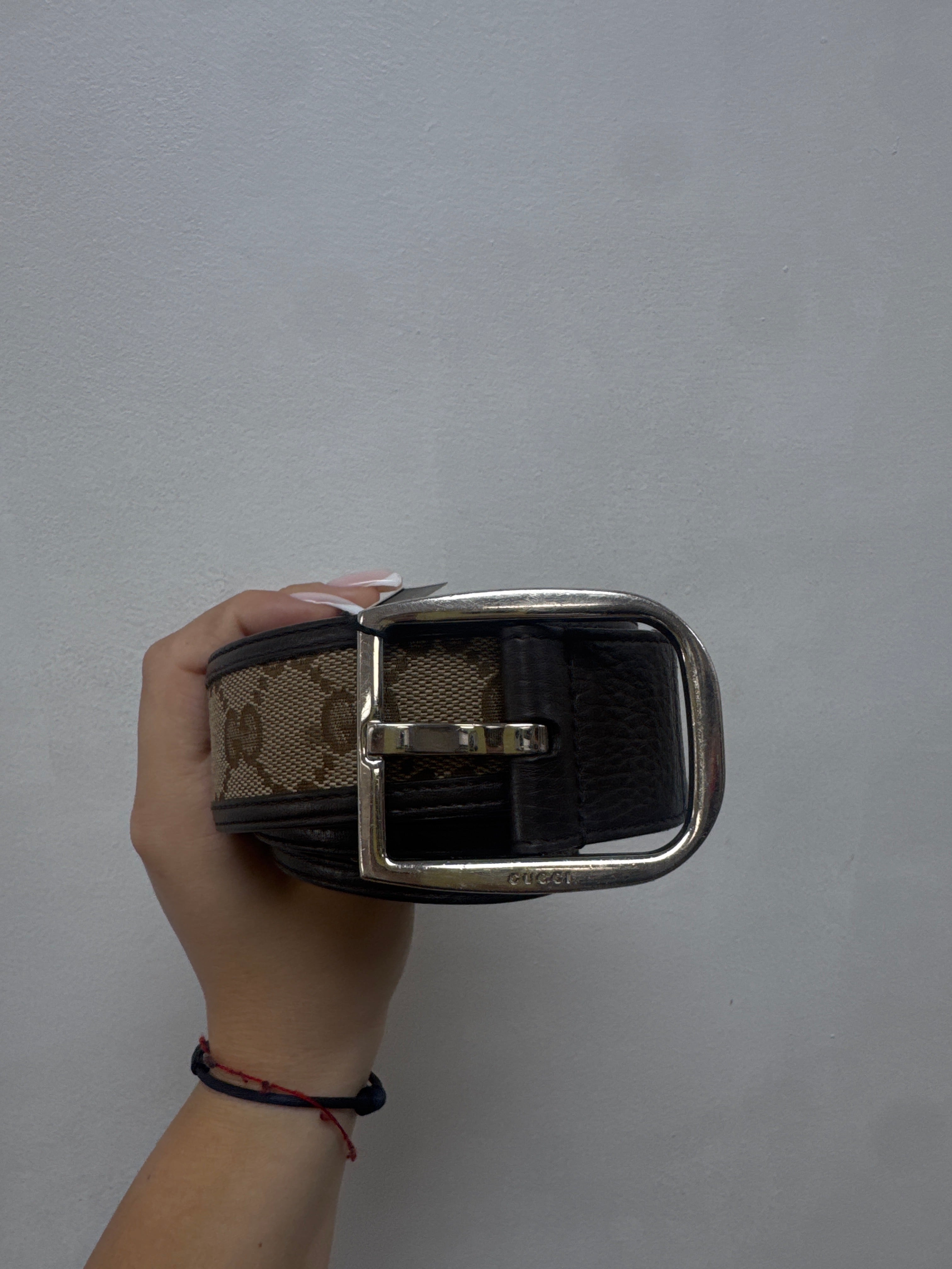 Gucci Brown Monogram Belt