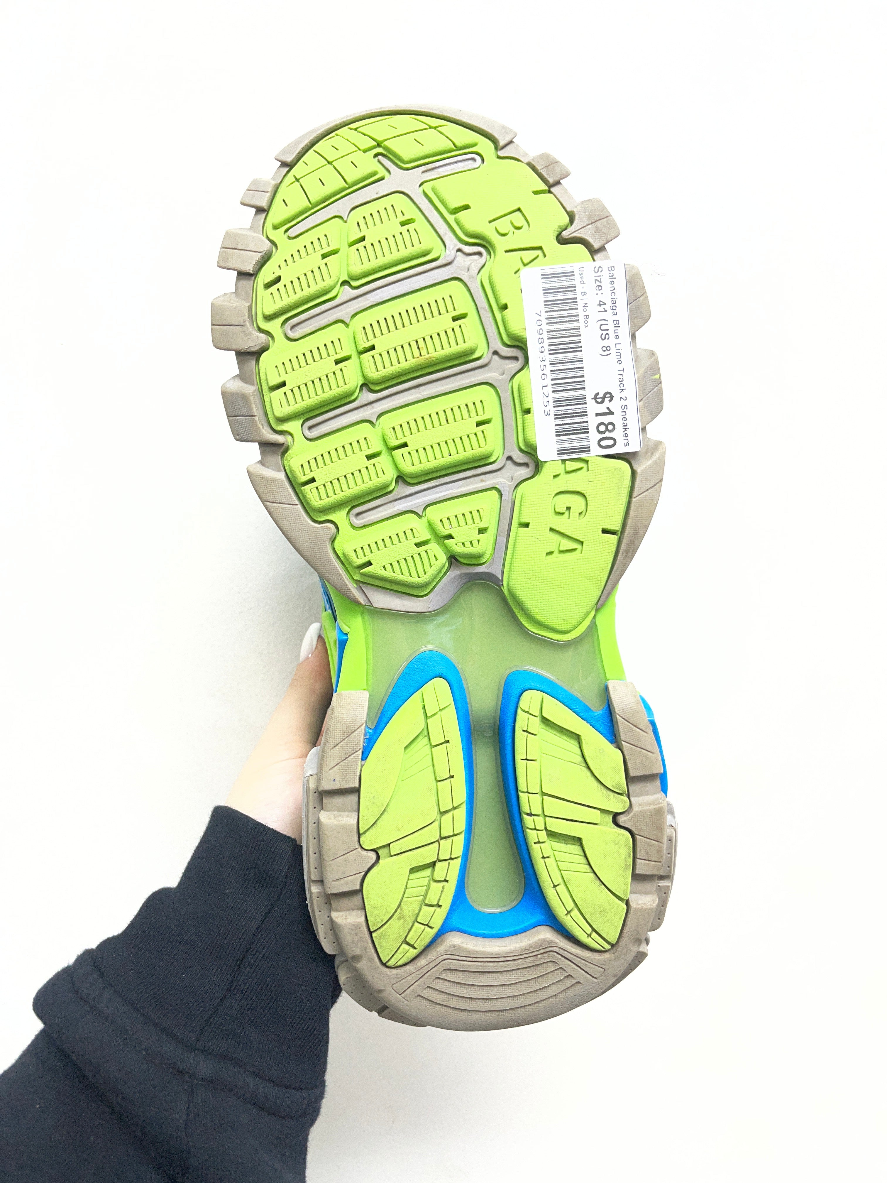 Balenciaga Blue Lime Track 2 Sneakers