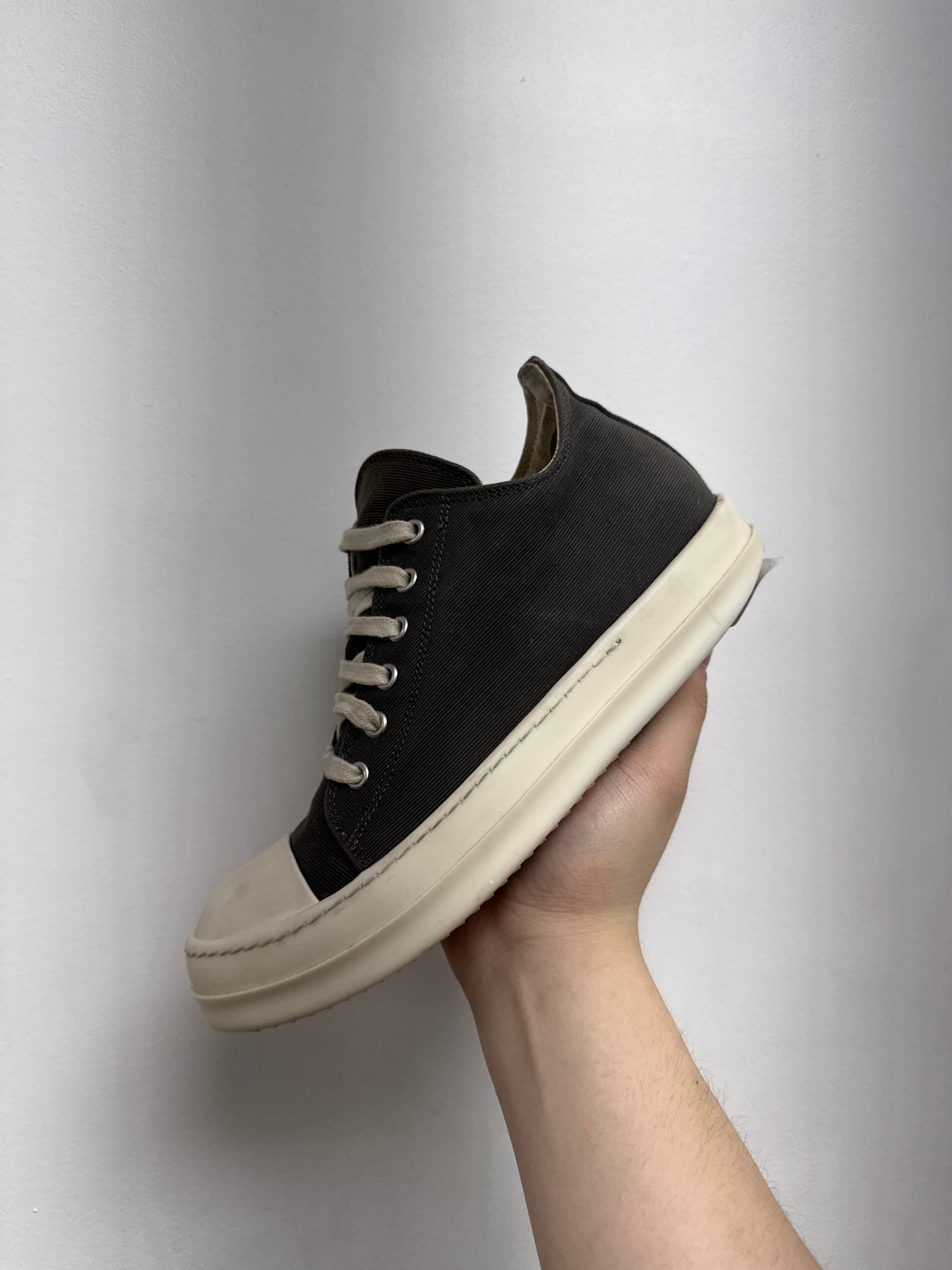 Rick Owens Dark Dust Grey Ramone Sneakers