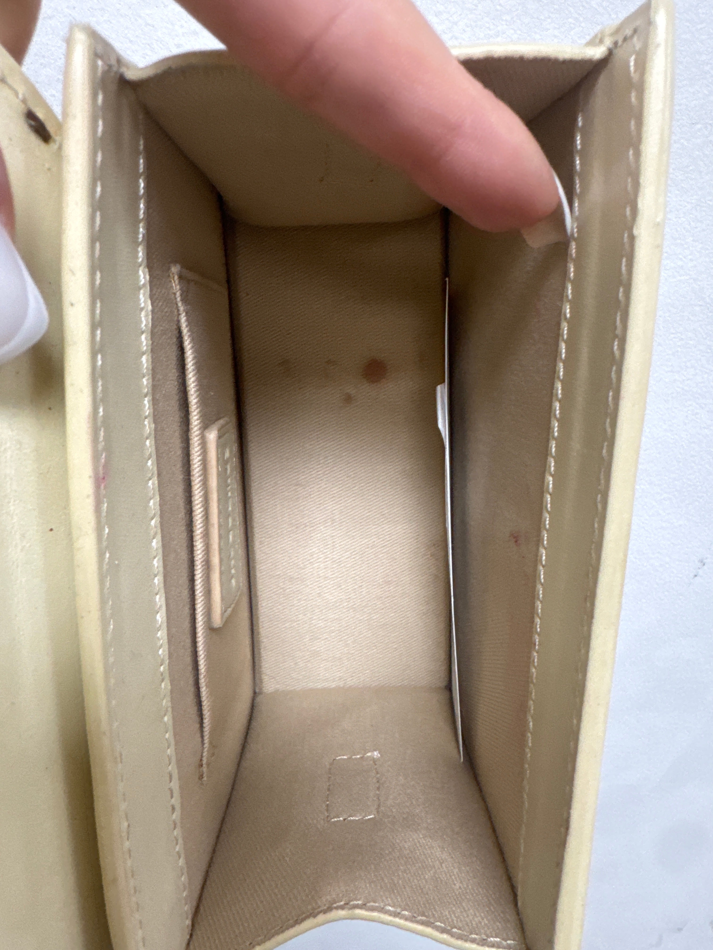 Jacquemus Cream Le Chiquito Neoud Leather Bag