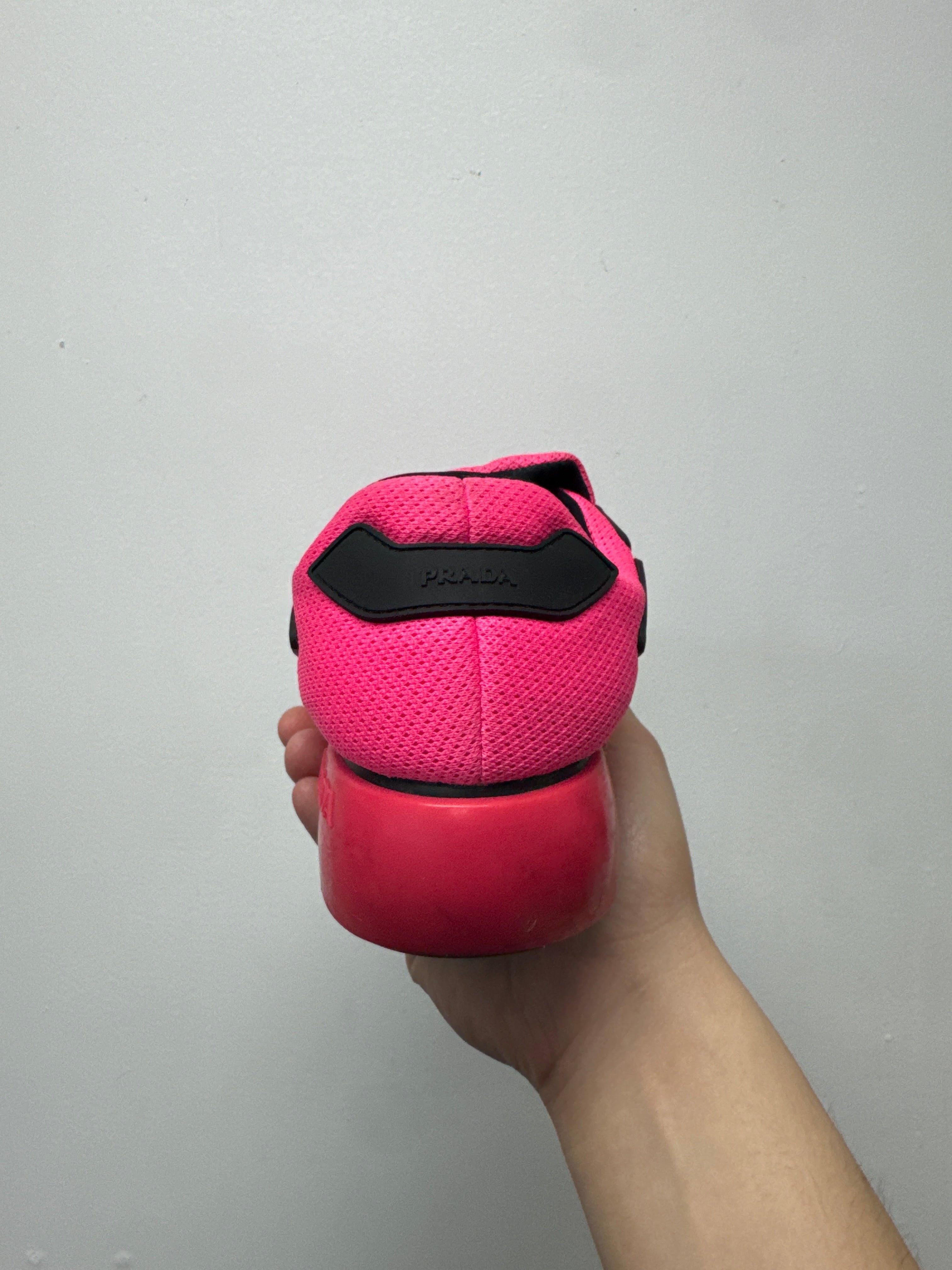 Prada Hot Pink Strap (No Insoles) Sneakers