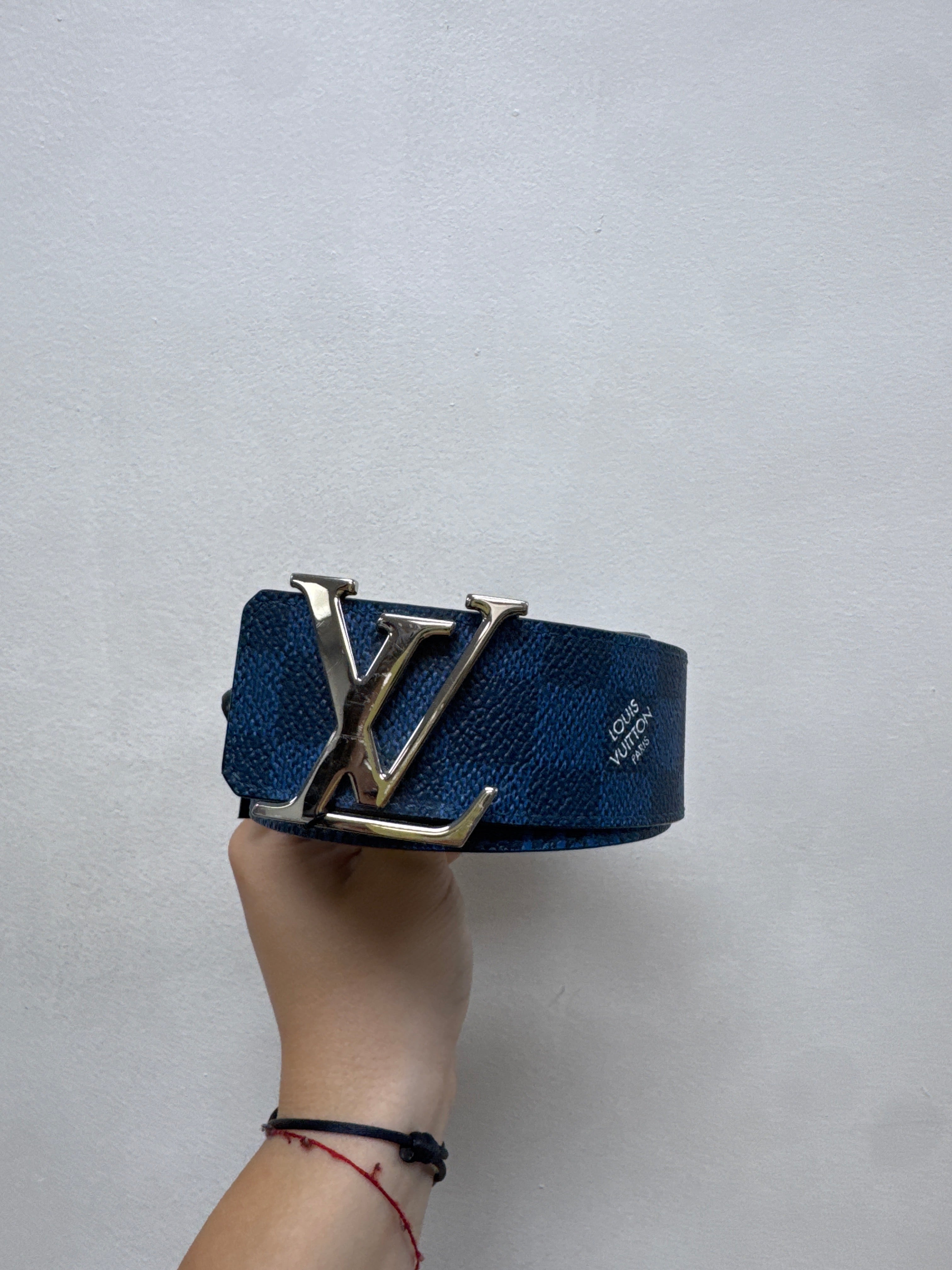 Louis Vuitton Blue Damier (90-36) Belt