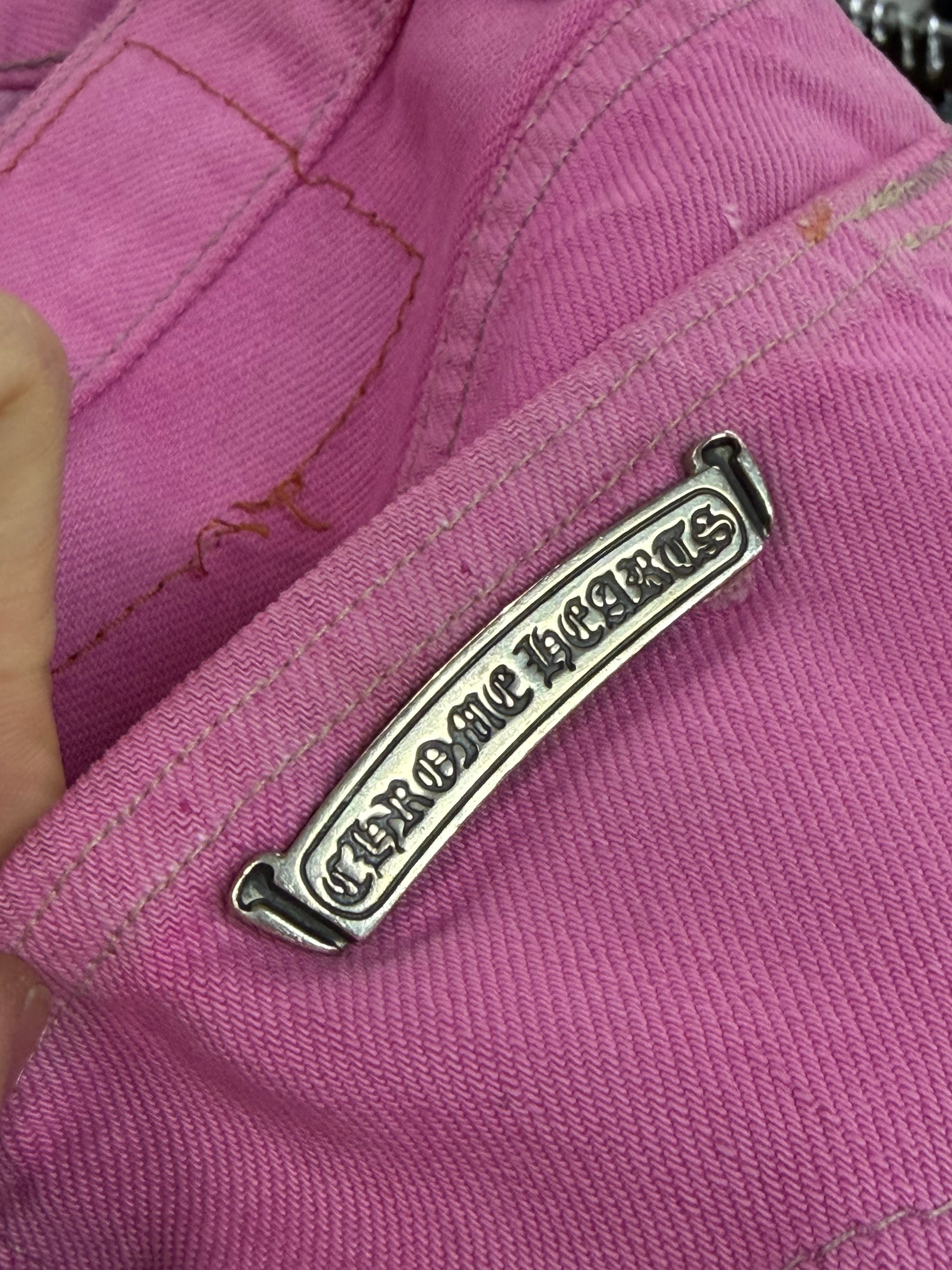 Chrome Hearts Pink Sex Records Levi's 501 Jeans