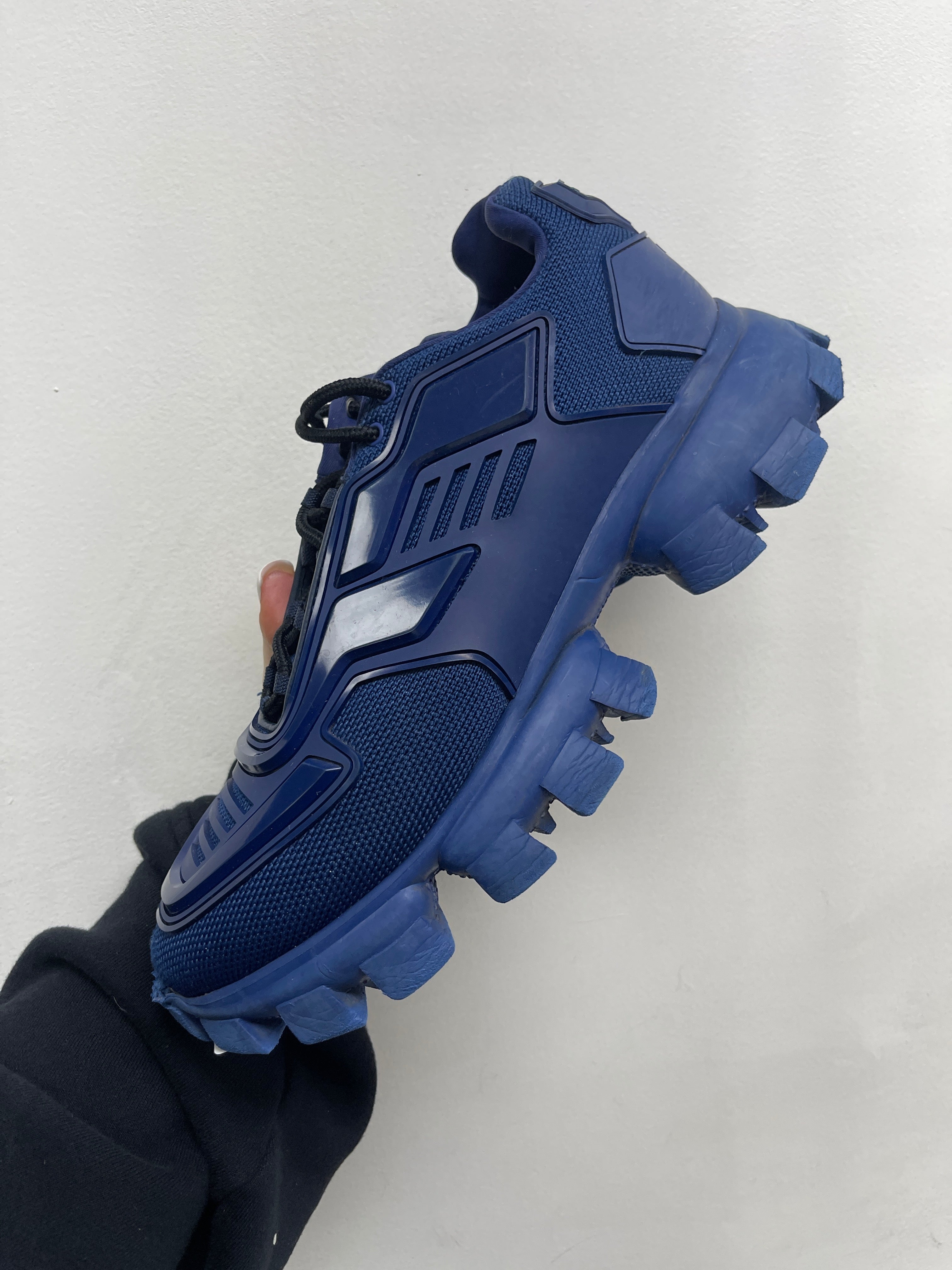 Prada Navy Blue Cloudbust Sneakers