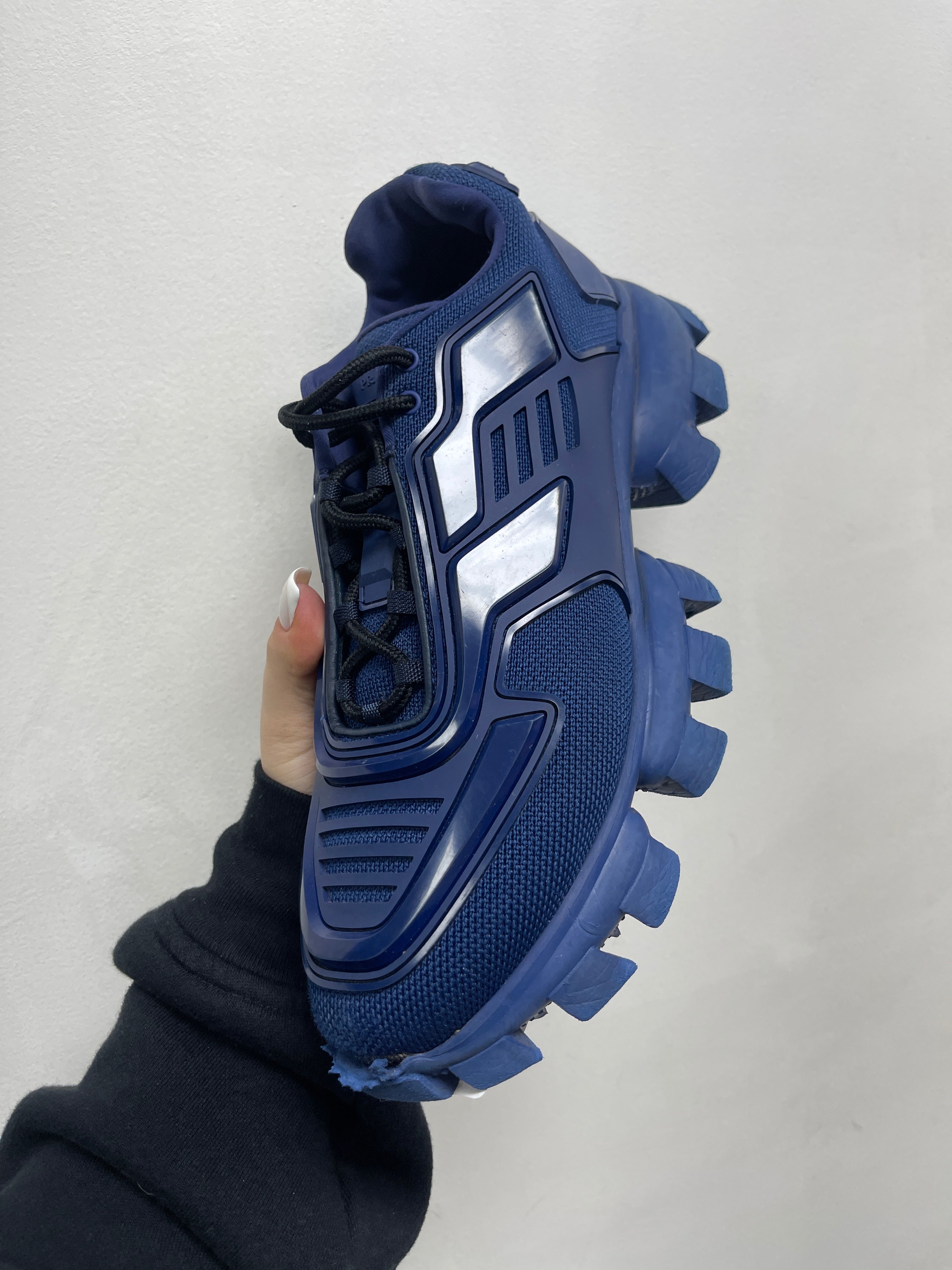 Prada Navy Blue Cloudbust Sneakers