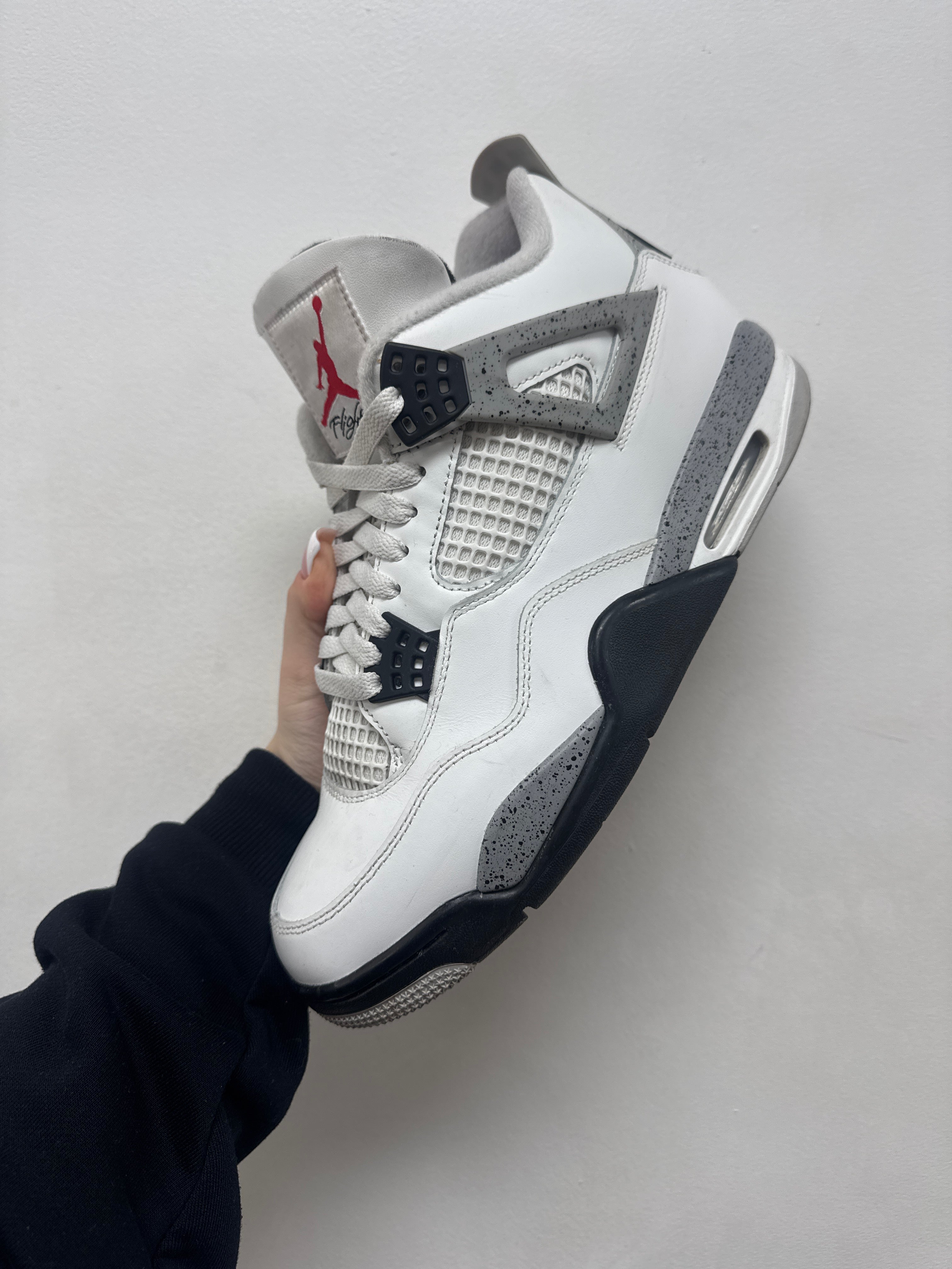 Nike Jordan 4 White Cement Sneakers