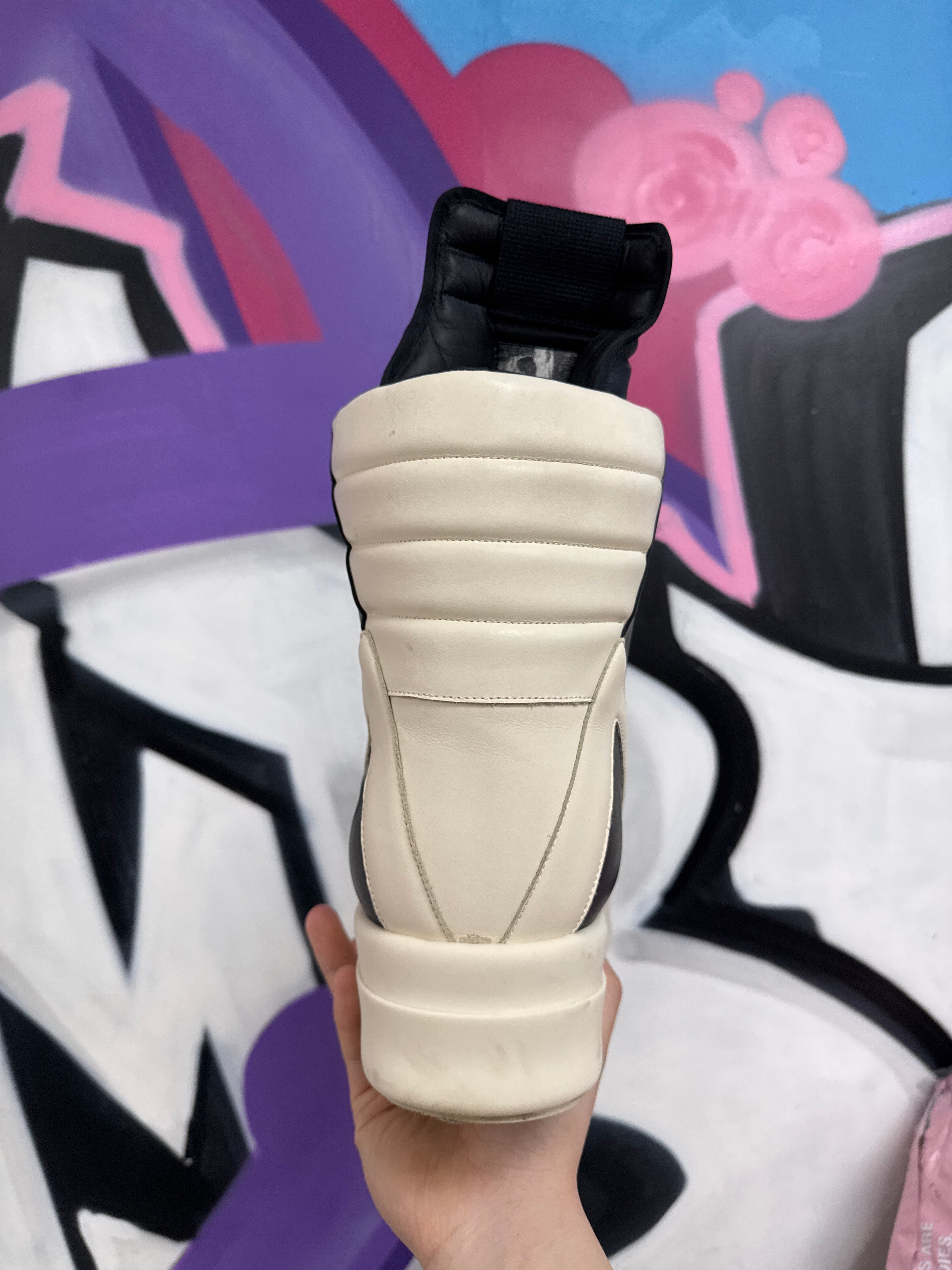 Rick Owens Black Mega Geobasket Sneakers