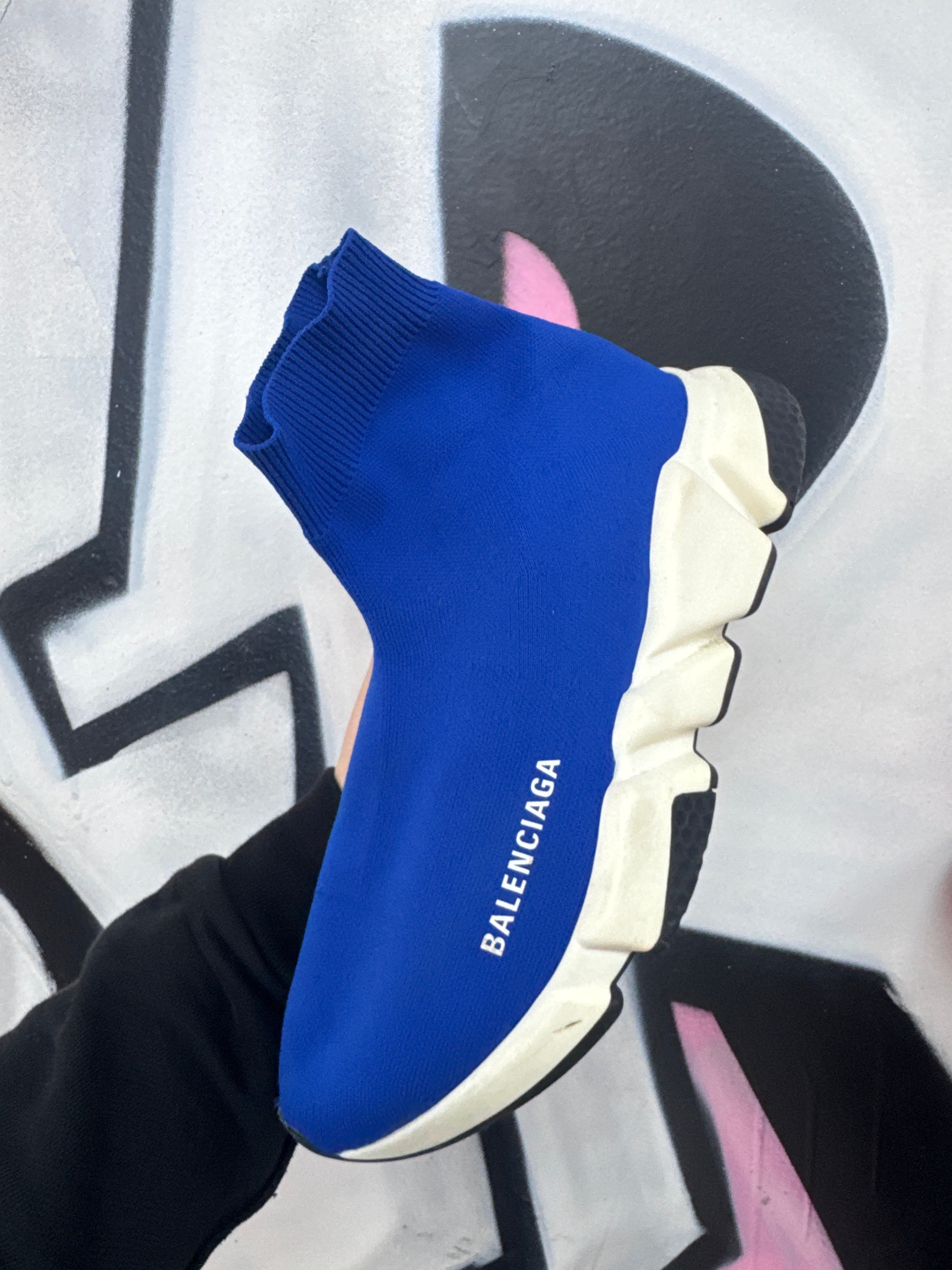 Balenciaga Sock Runner Blue White Sneakers
