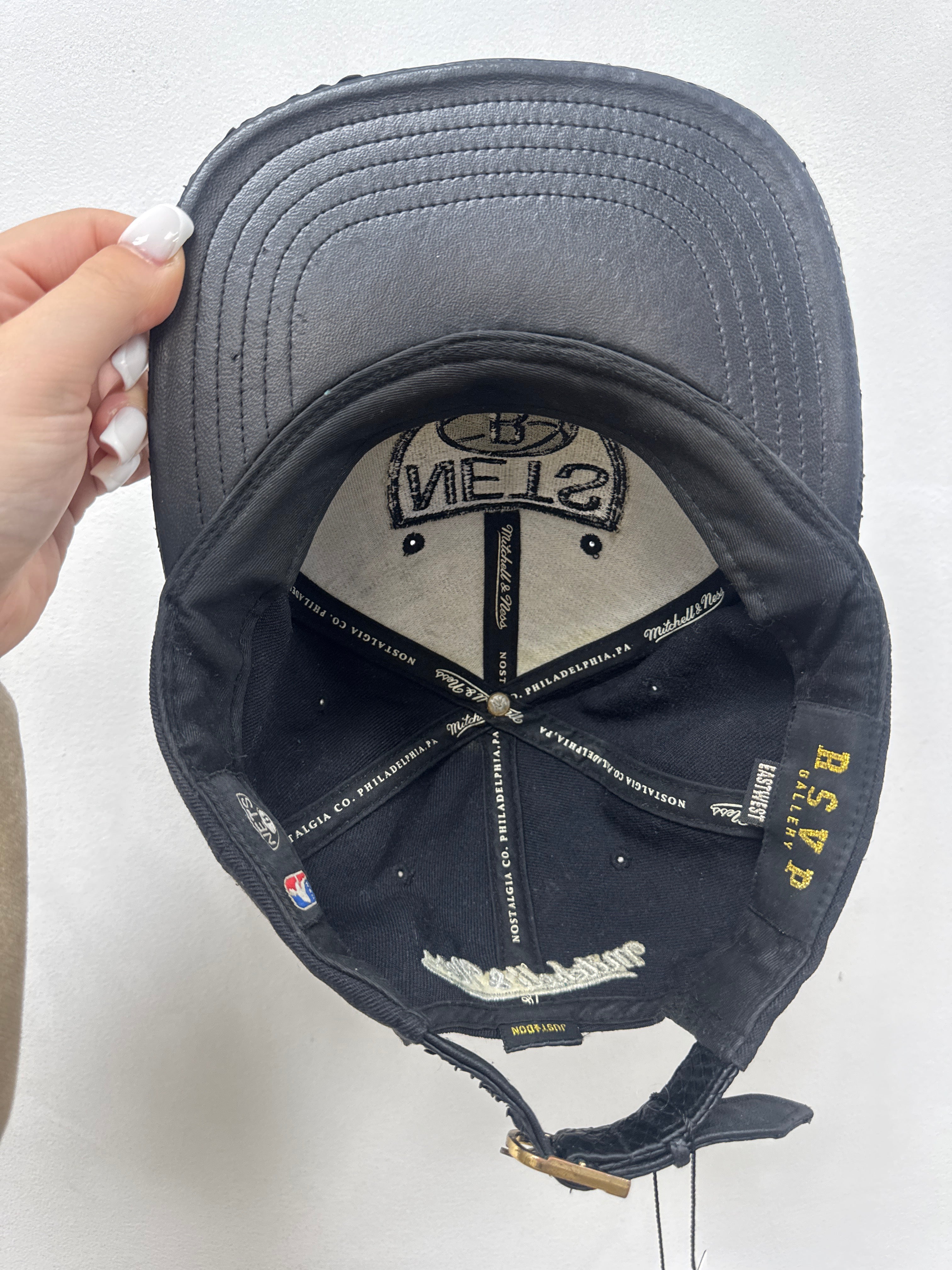 Just Don Brooklyn Nets Snakeskin Hat