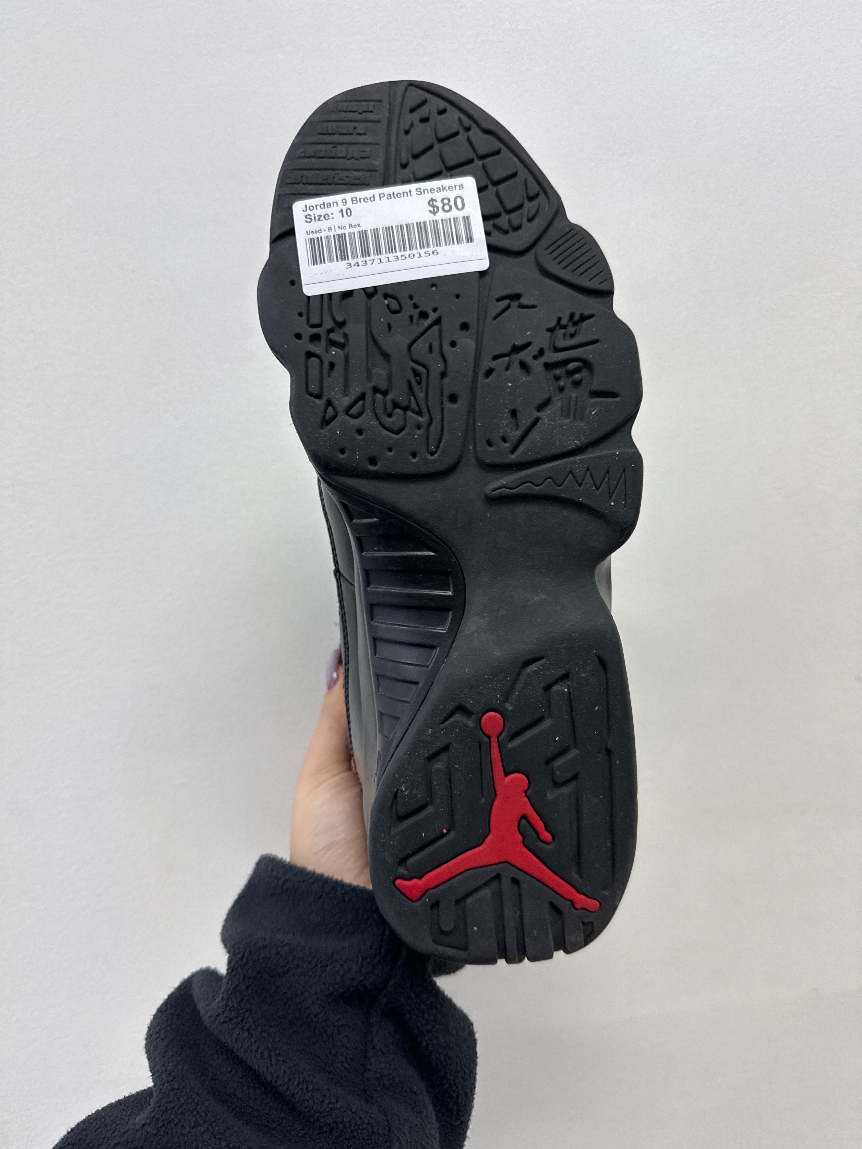 Jordan 9 Bred Patent Sneakers