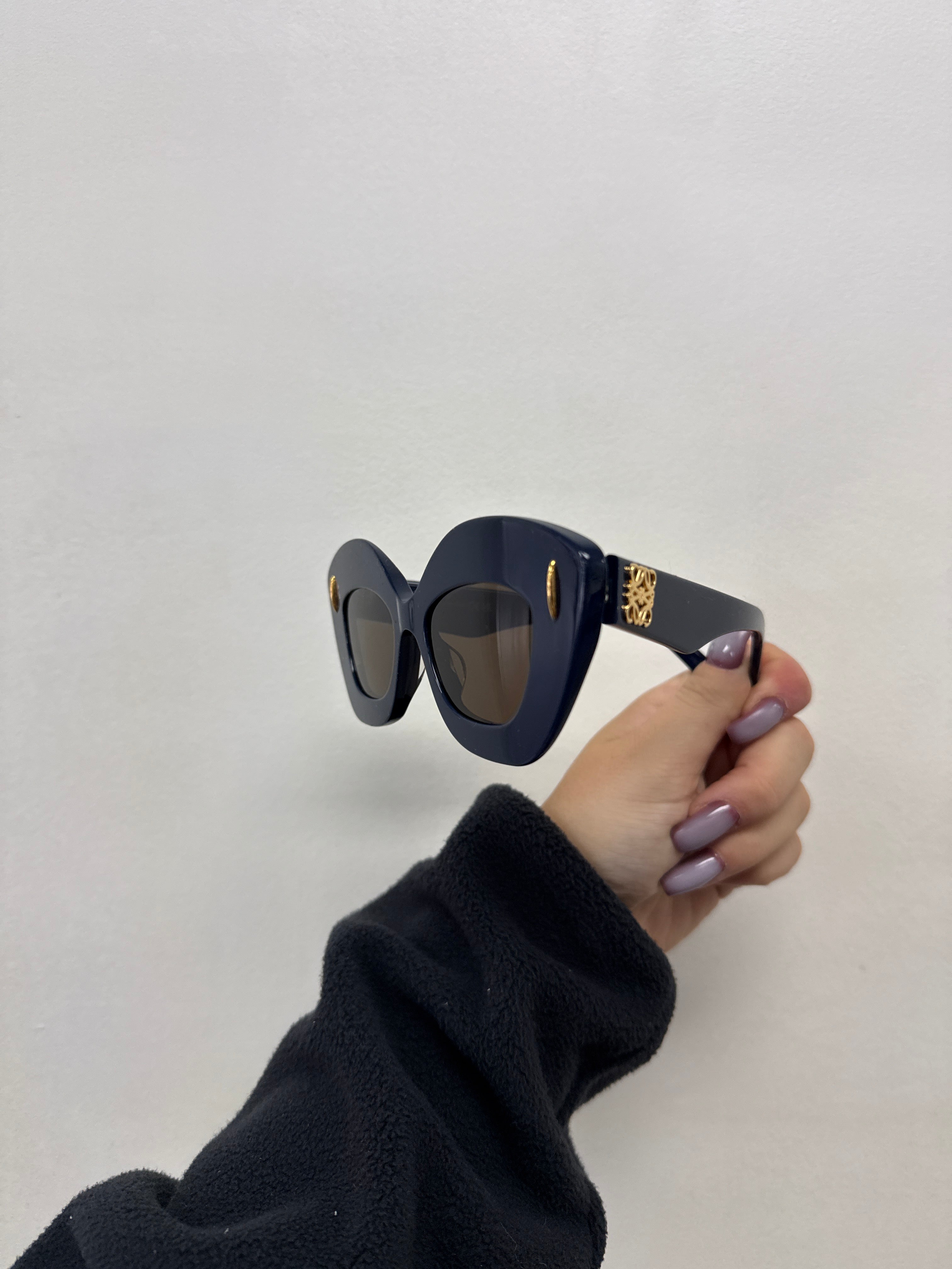 Loewe Sunglasses Curvy New Blue With Tags