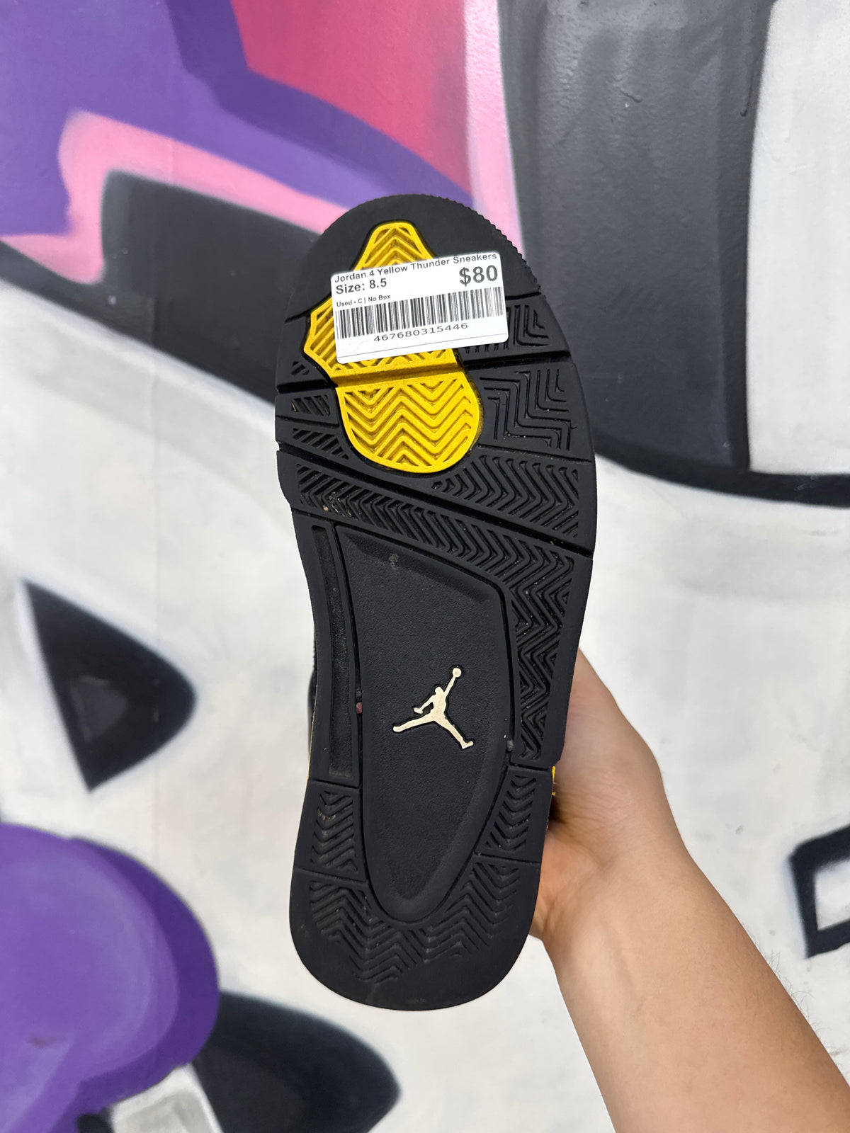 Jordan 4 Yellow Thunder Sneakers