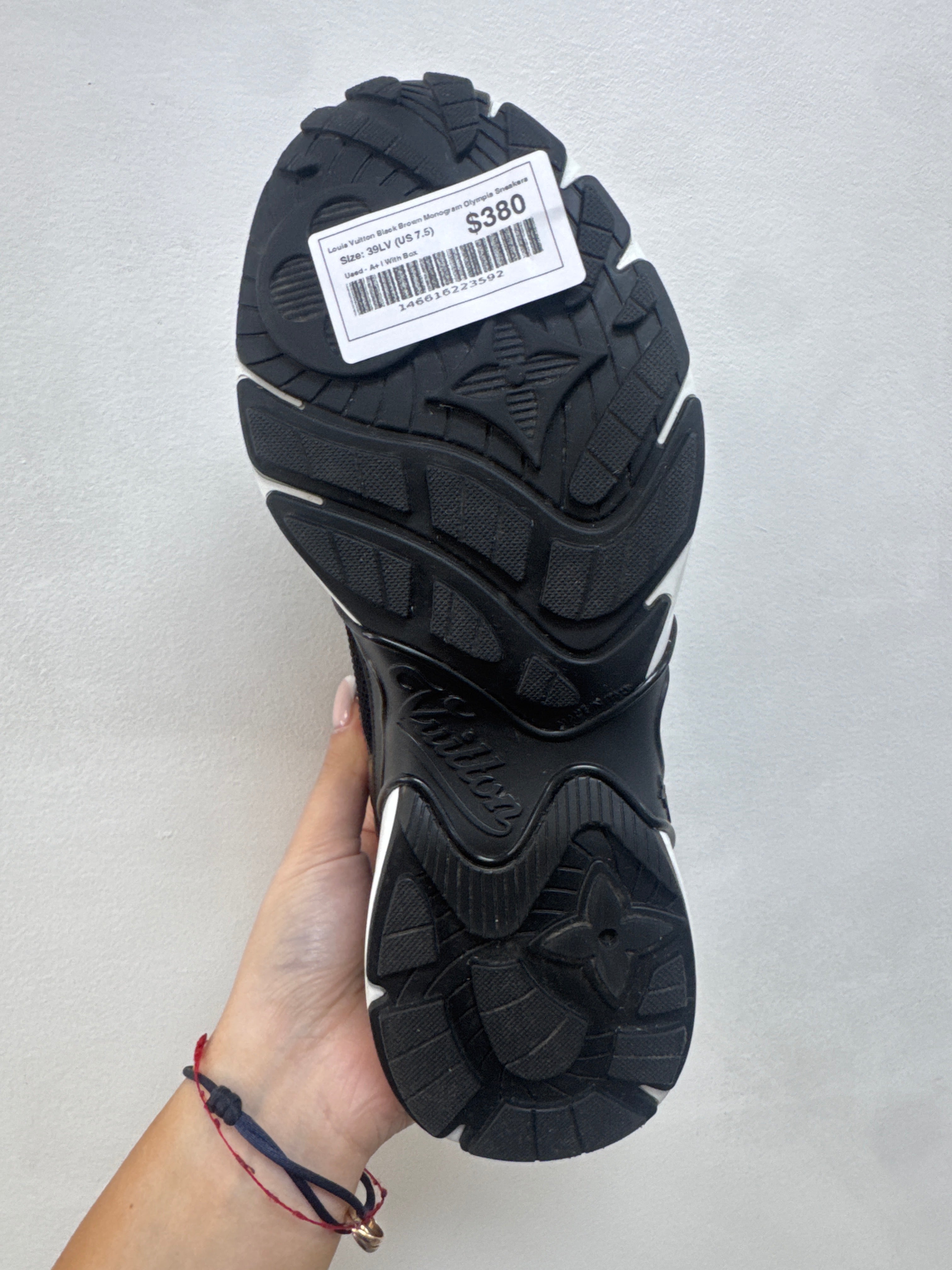 Louis Vuitton Black Brown Monogram Olympia Sneakers