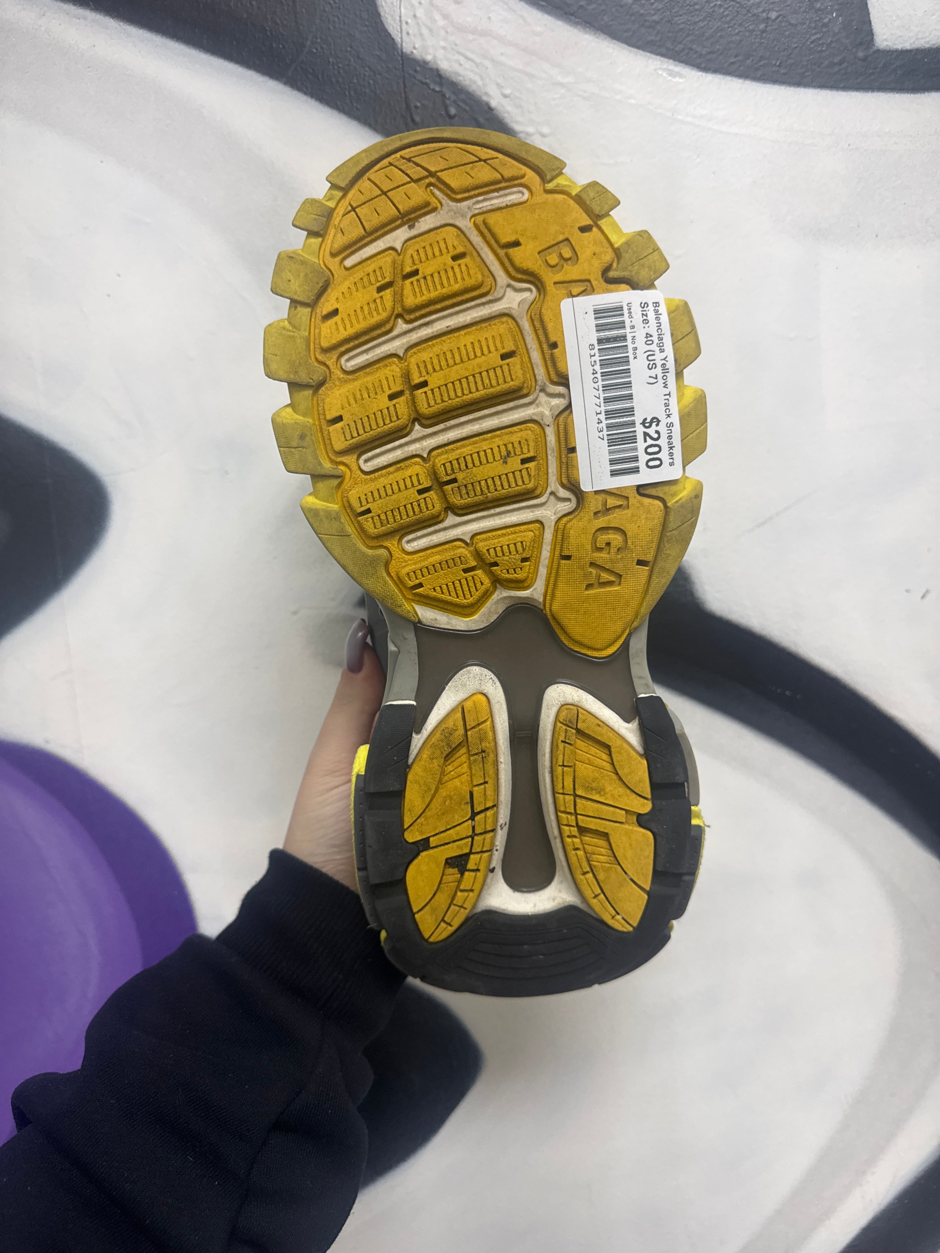 Balenciaga Yellow Track Sneakers