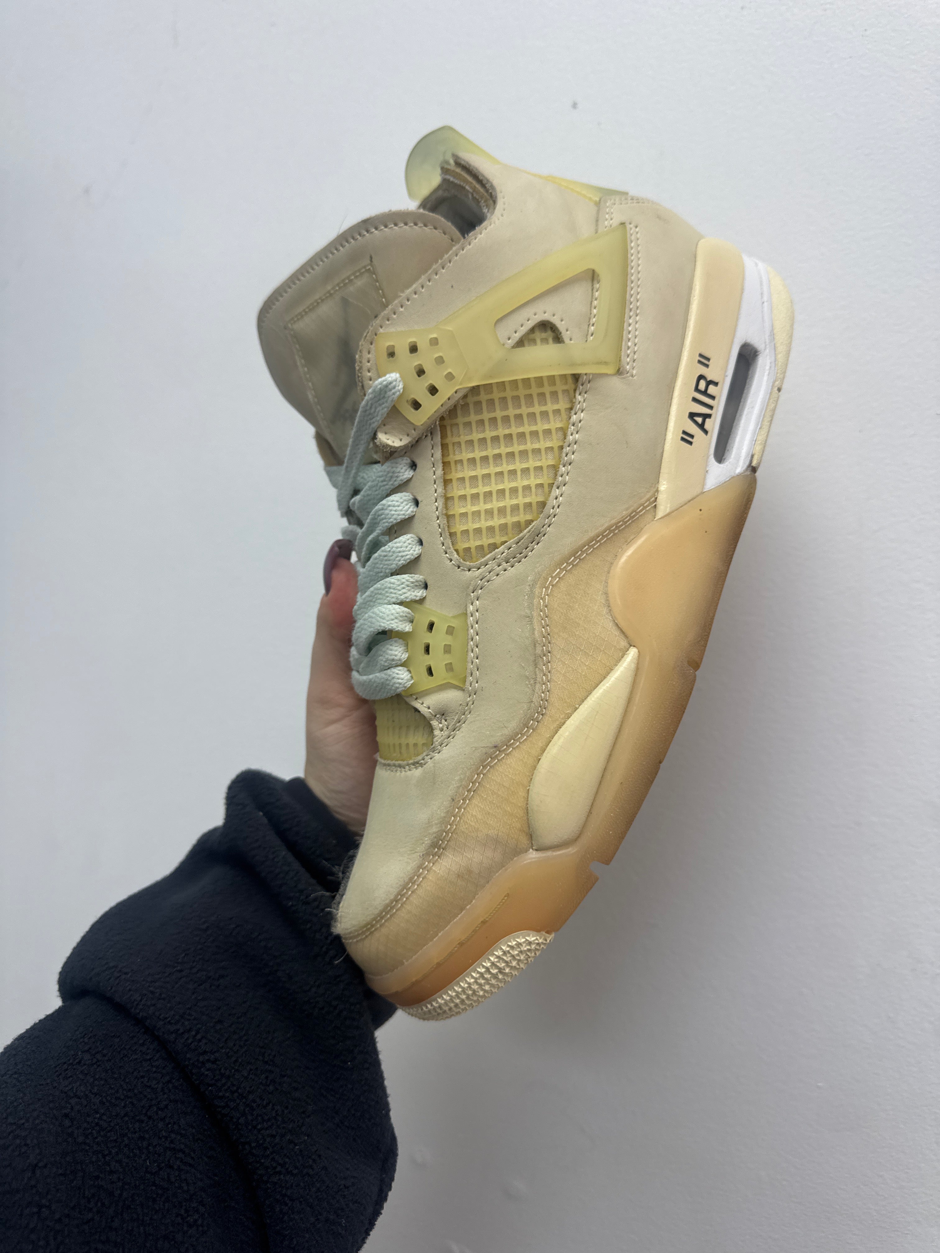 Jordan 4 Off White Sail Sneakers