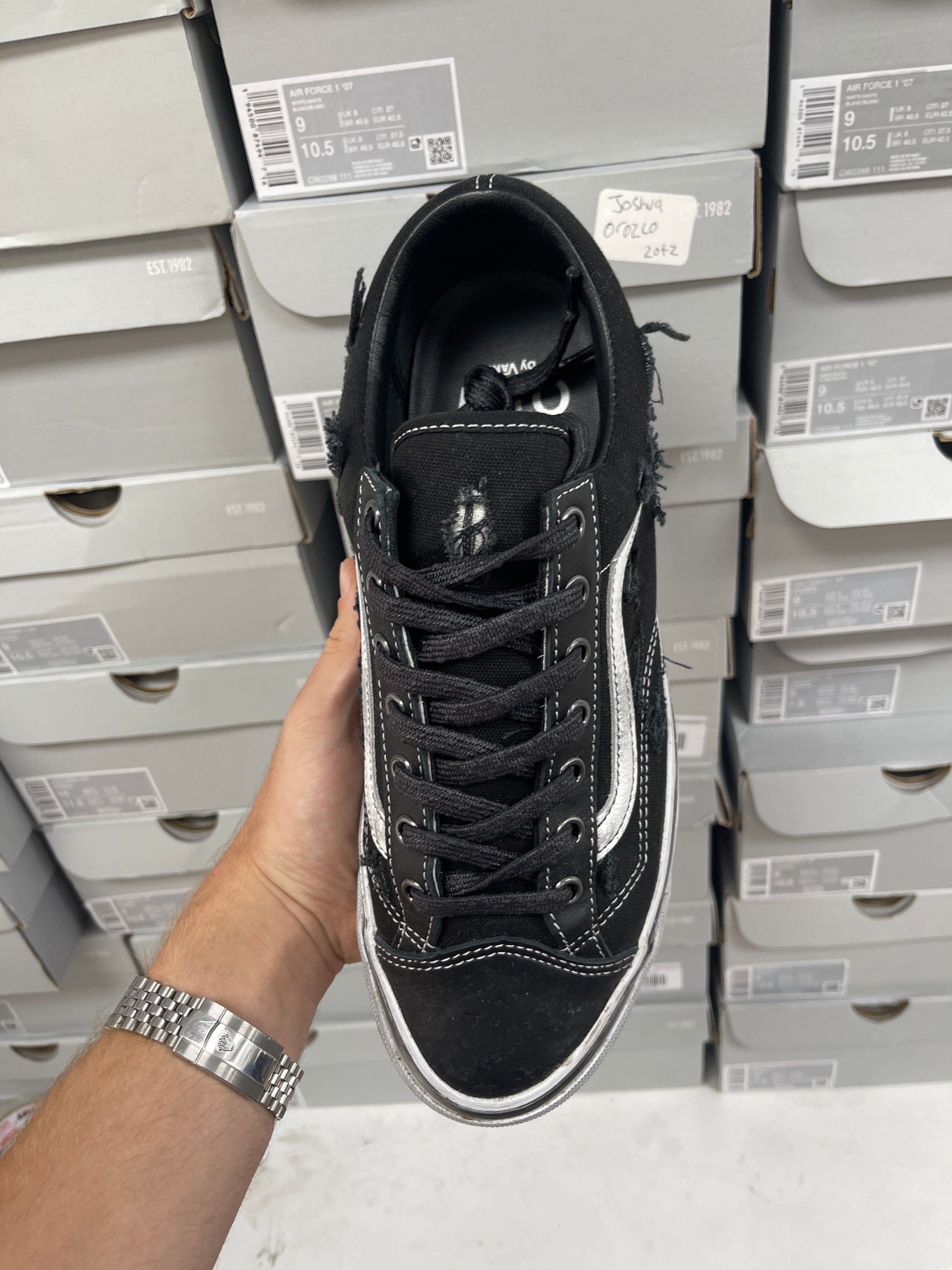 Vans Black Vibram Otw Old Skool 36 Sneakers