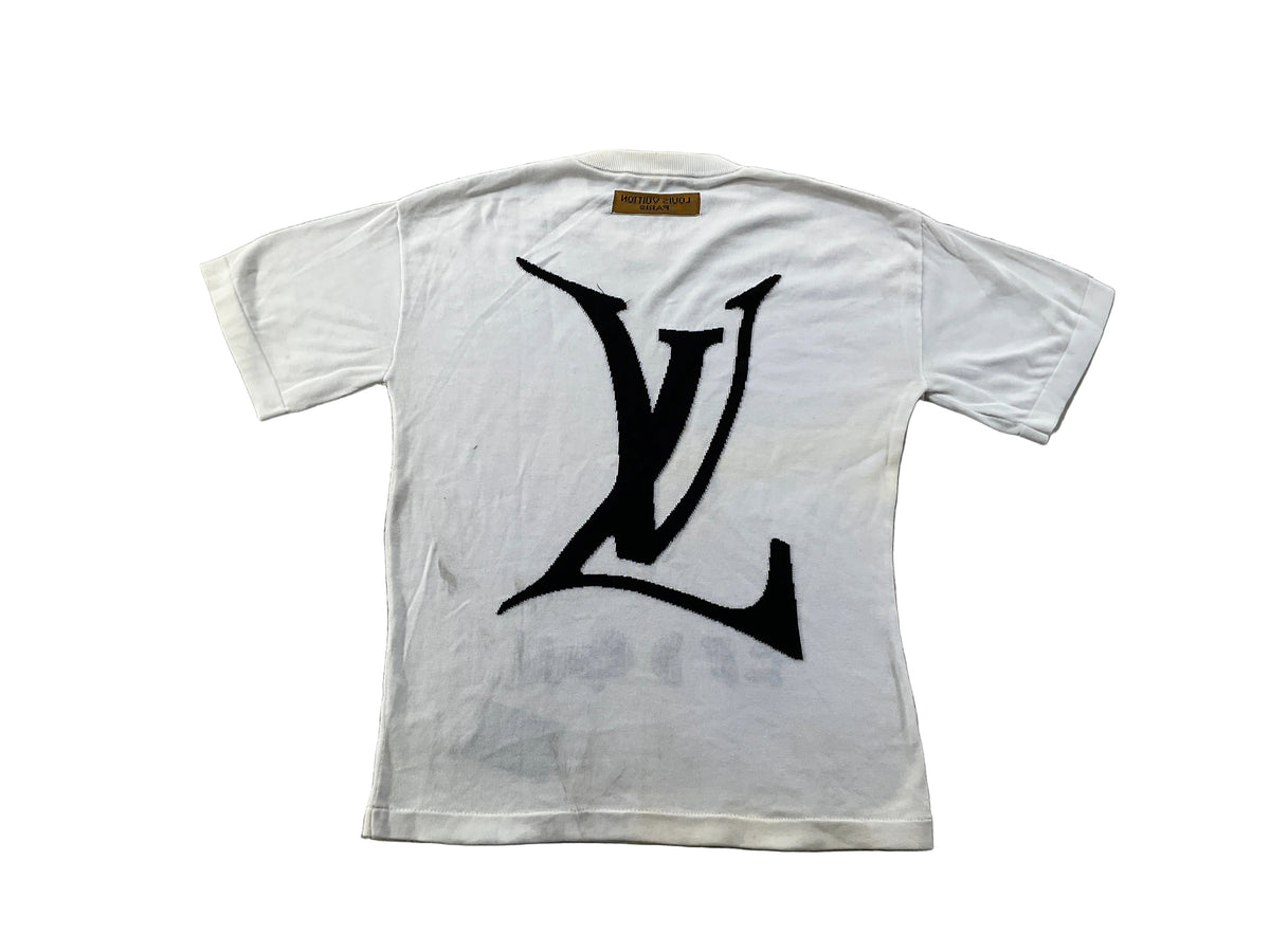 Louis Vuitton White End Goal Tee