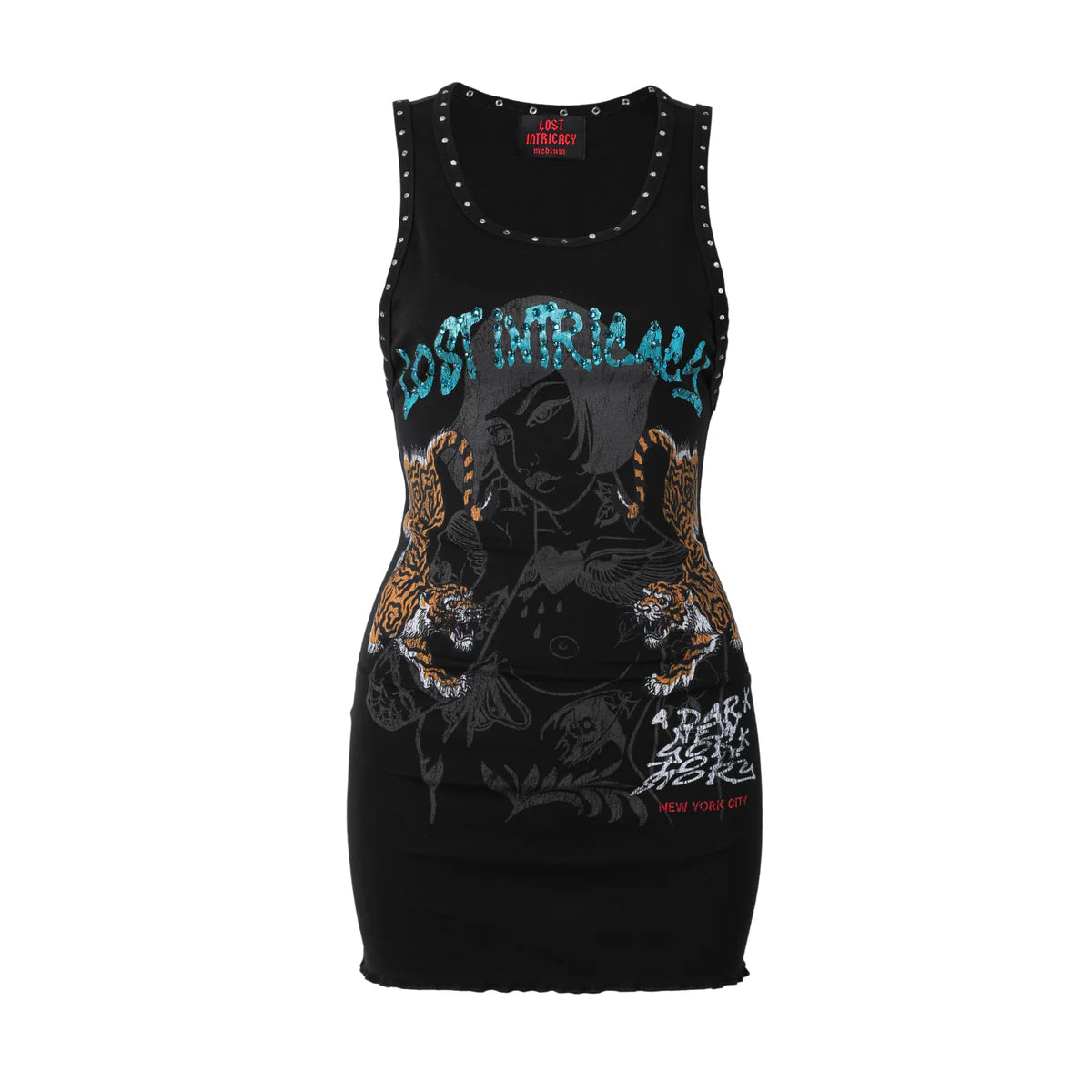 Lost Intricacy Black Twin Tiger Dress