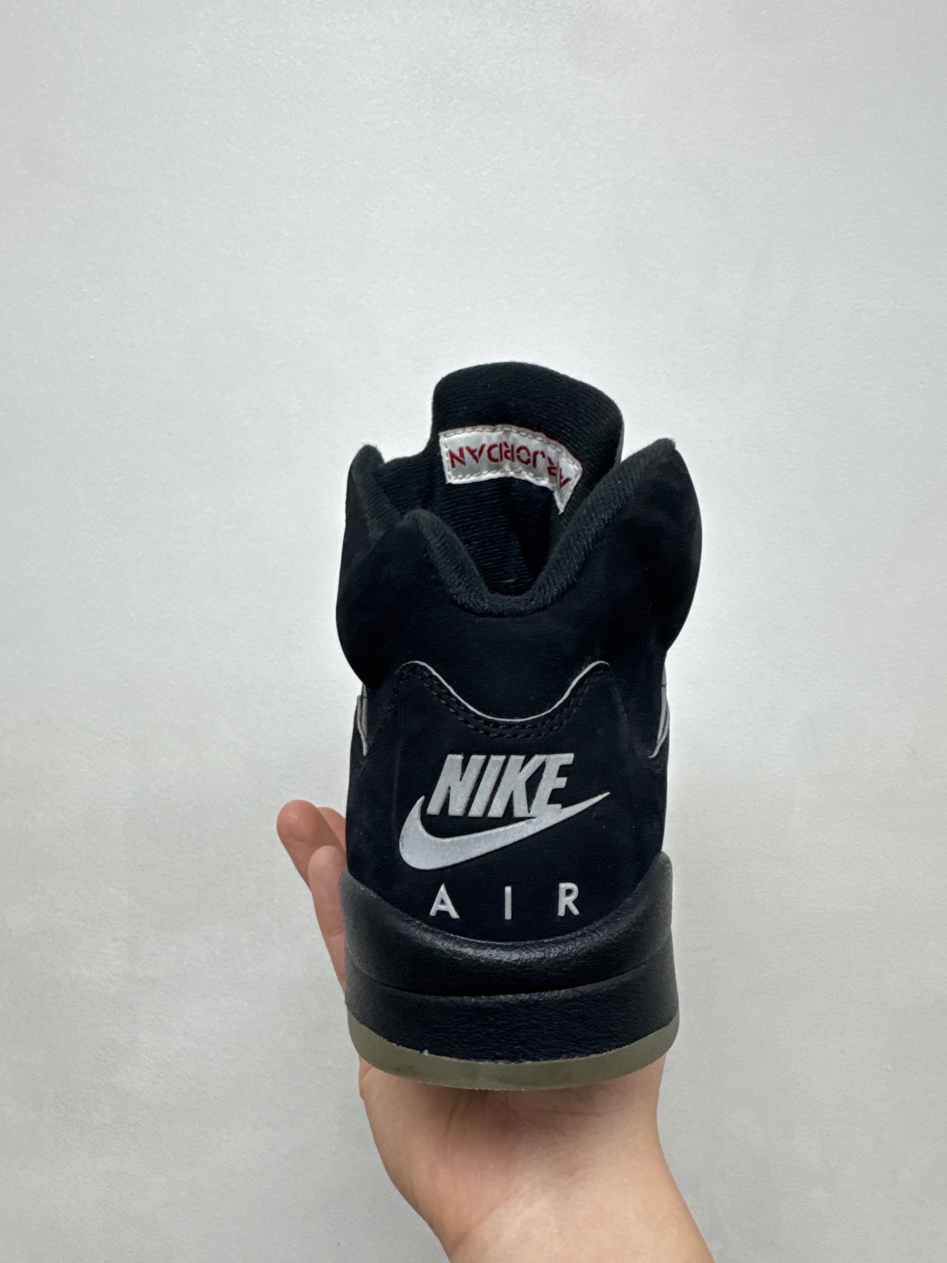 Jordan 5 Black Metallic Sneakers