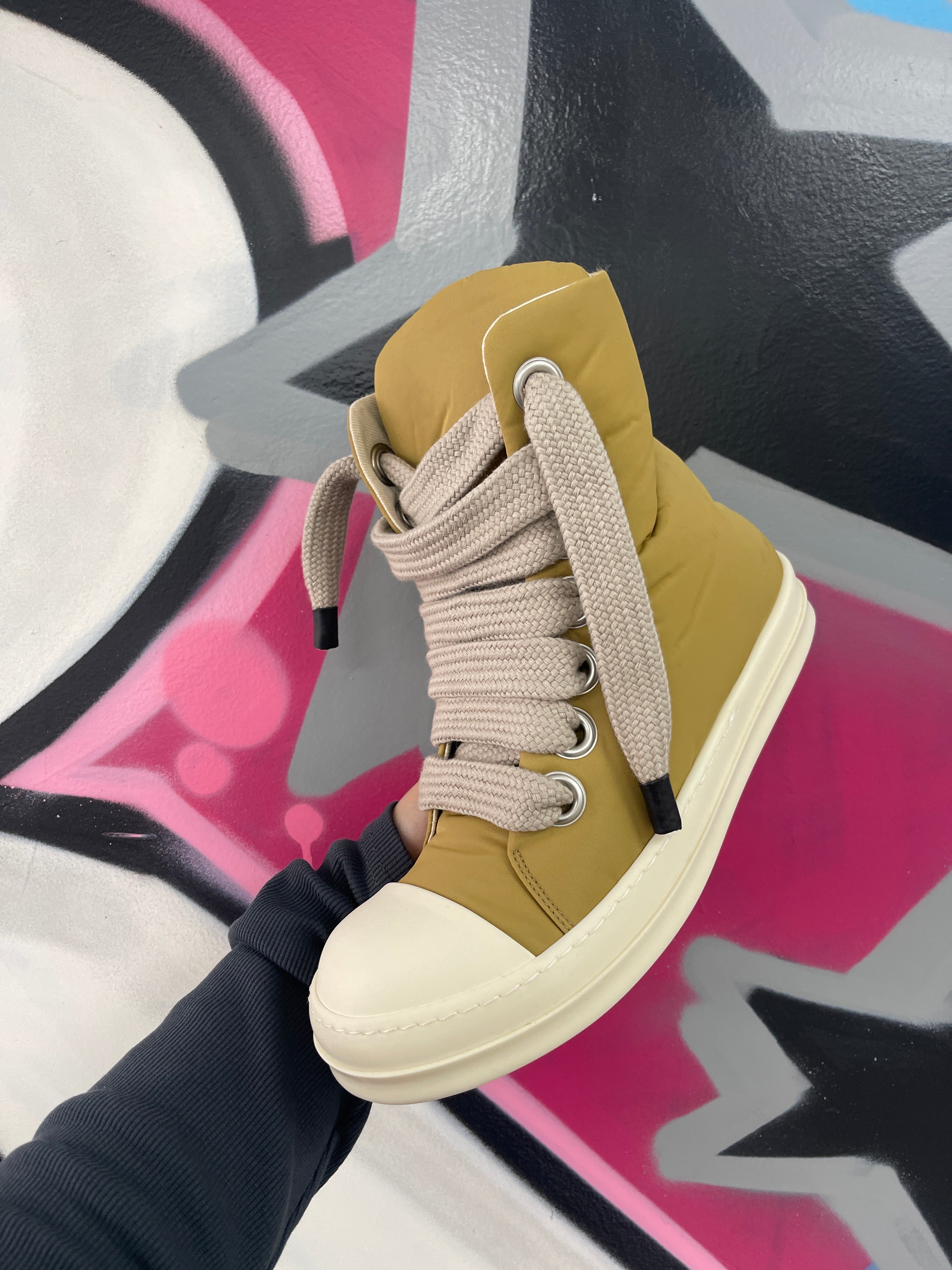 Rick Owens Padded Jumbo Lace Hi (EU 40.5) New With Box